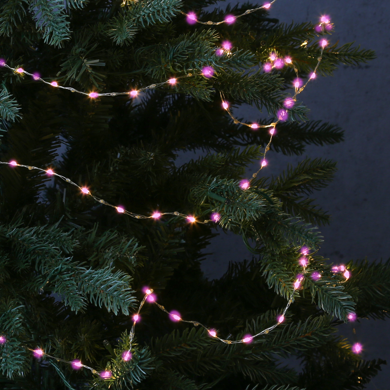 LED Drahtlichterkette Compact - 567 pink-/bernsteinfarbene LED - L: 9m - 8 Funkt. - Trafo - gold LED Drahtlichterkette Compact - 567 pink-/bernsteinfarbene LED - L: 9m - 8 Funkt. - Trafo - gold