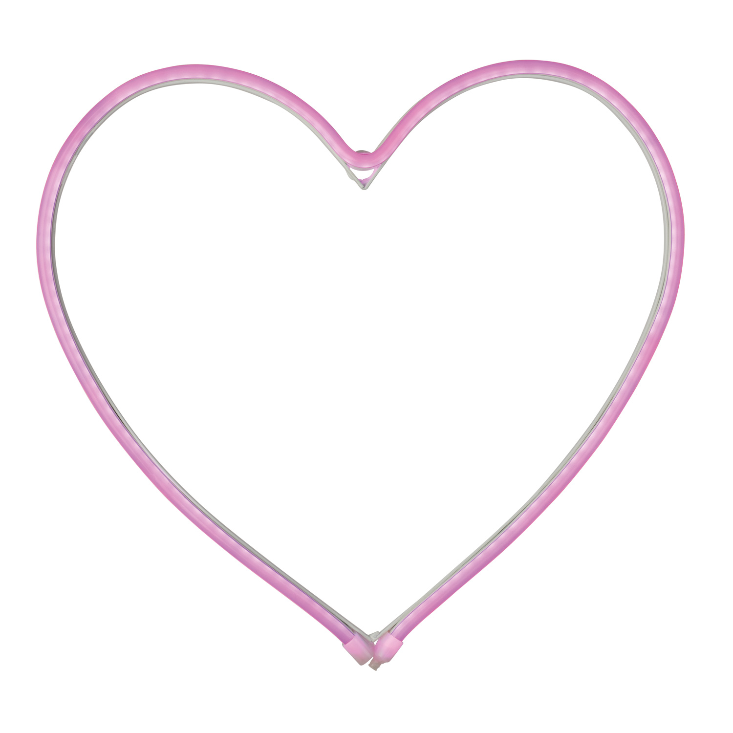 LED Herz - pinkes Neon Schild in Herzform - aus Lichtschlauch -H: 27cm - für Innen