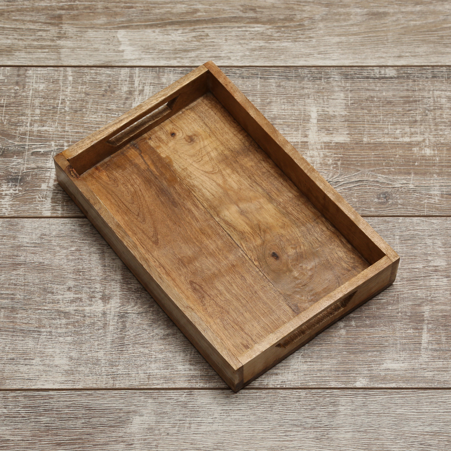 Tablett - Dekotablett - Mangoholz - L: 30cm - B: 20cm - natur Tablett - Dekotablett - Mangoholz - L: 30cm - B: 20cm - natur