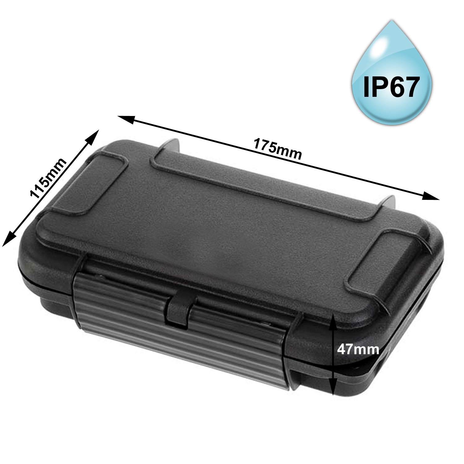 YOUCAMP HUMMER S - wasserfestes Schutzcase IP67 - 157x82x41mm