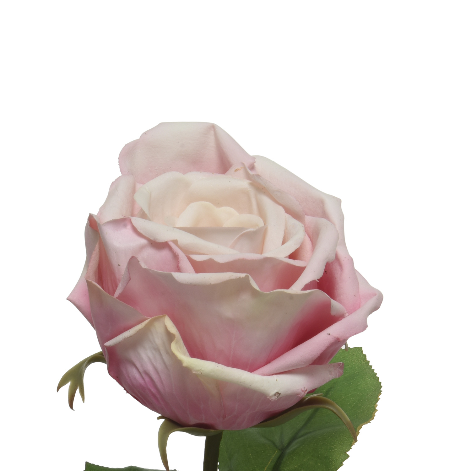 Rose am Stiel - Kunstblume - Real Touch Oberfläche - H: 68cm - rosa Rose am Stiel - Kunstblume - Real Touch Oberfläche - H: 68cm - rosa