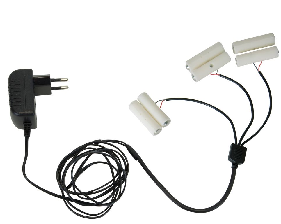 Stromadapter für Batterieartikel (2xAA) - Batterie Eliminator - Ersetzt 3 x 2 Mignonbatterien Stromadapter für Batterieartikel (2xAA) - Batterie Eliminator - Ersetzt 3 x 2 Mignonbatterien
