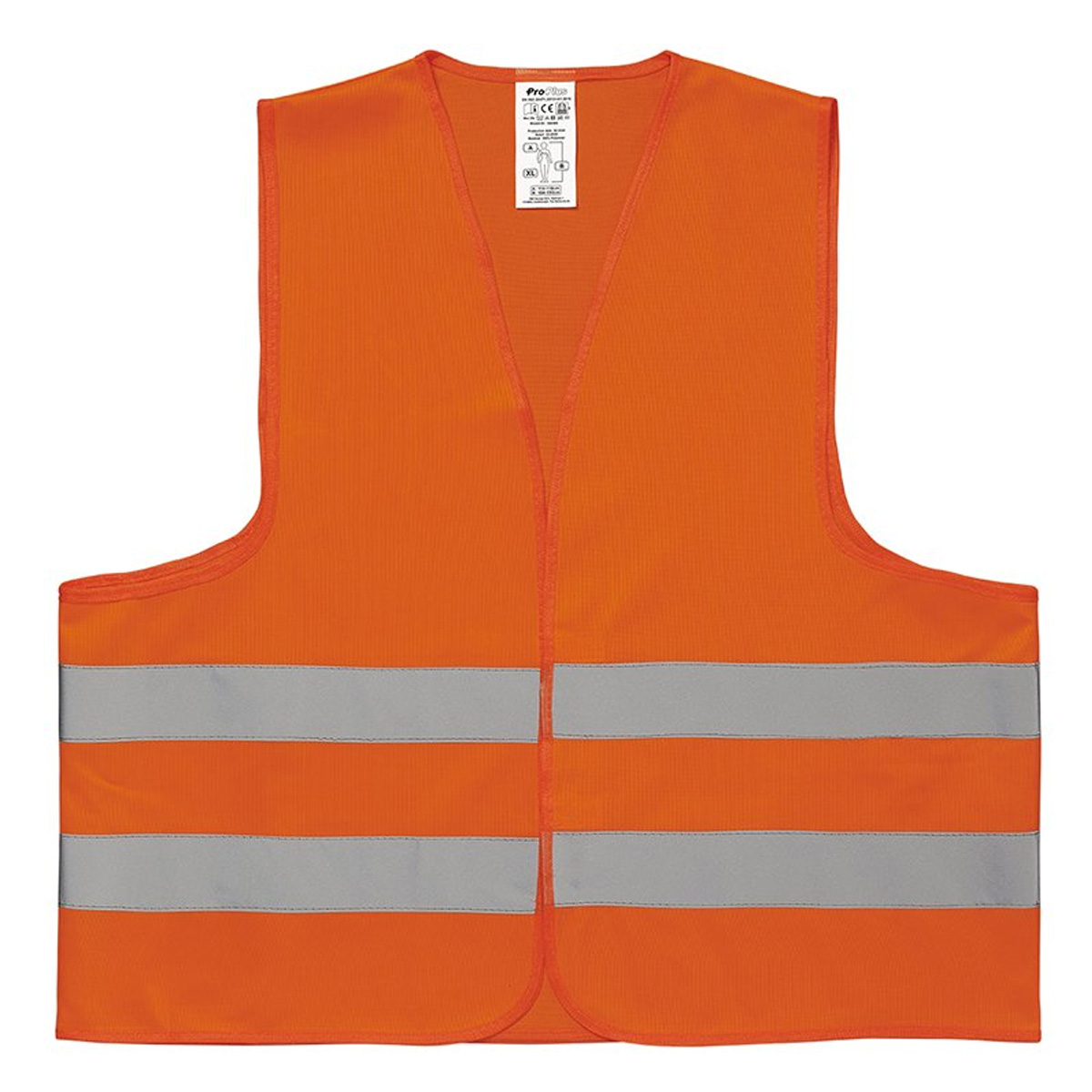 Sicherheitsweste Warnweste orange - nach DIN ISO 20471:2013