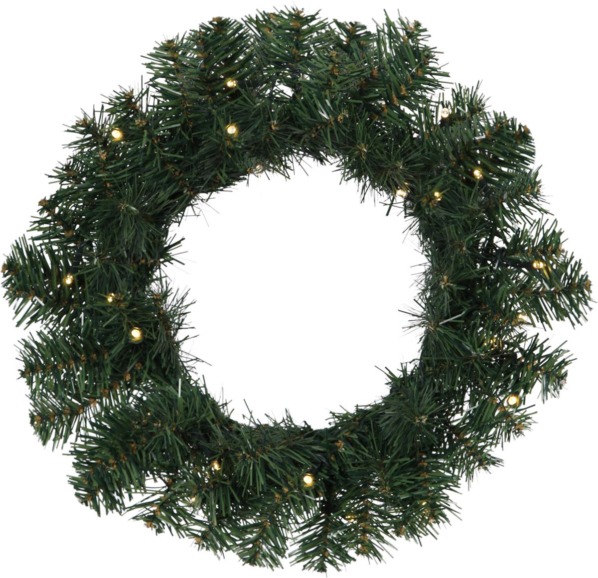 LED-Tannenkranz"Alaska"- 20 warmweiße LEDs - D: 38cm - Batterie - Dämmerungssensor - outdoor - Timer LED-Tannenkranz"Alaska"- 20 warmweiße LEDs - D: 38cm - Batterie - Dämmerungssensor - outdoor - Timer