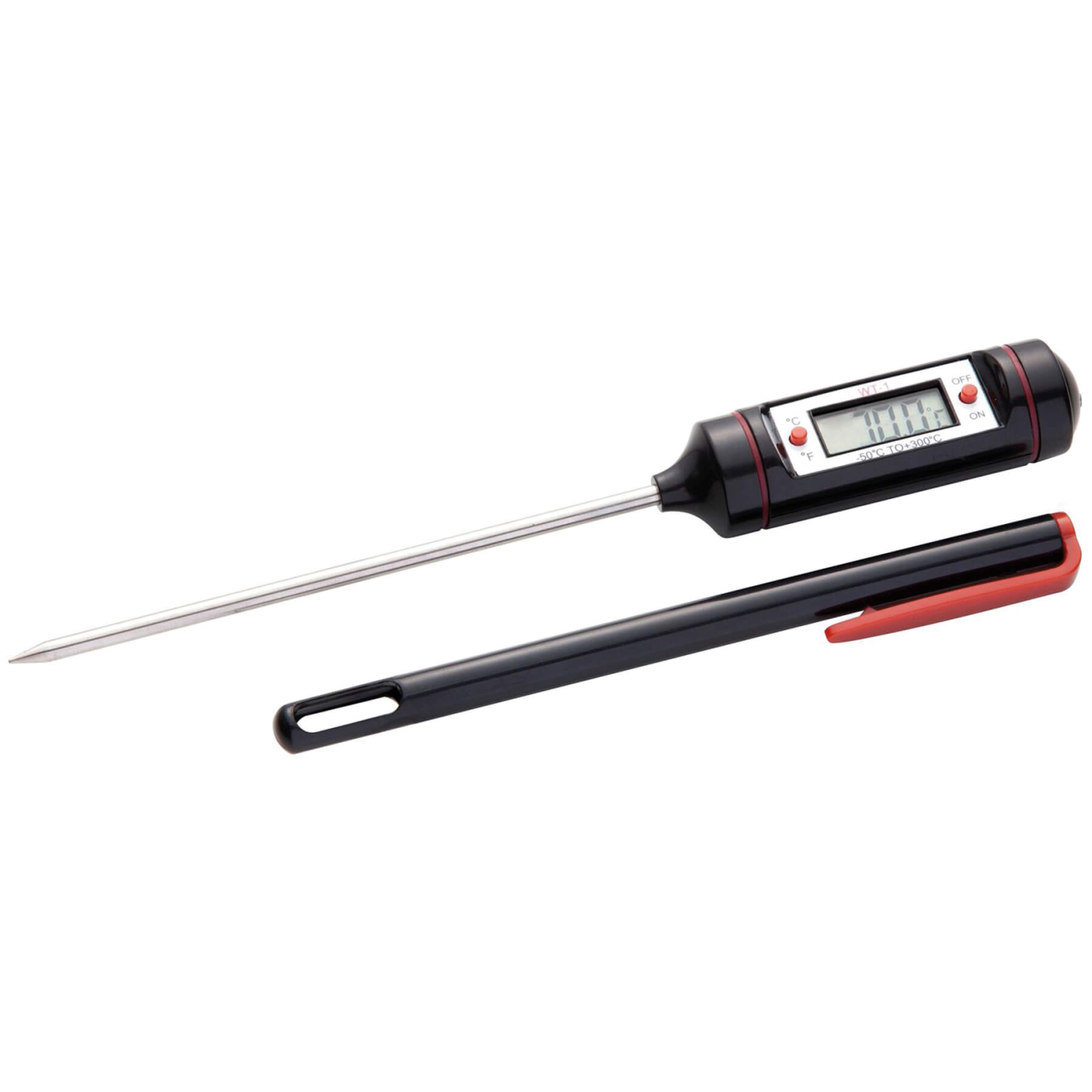 ALL'GRILL Digital Grill,- Fleisch- u. Bratenthermometer - Edelstahl u. Kunststoff - bis 100 Grad