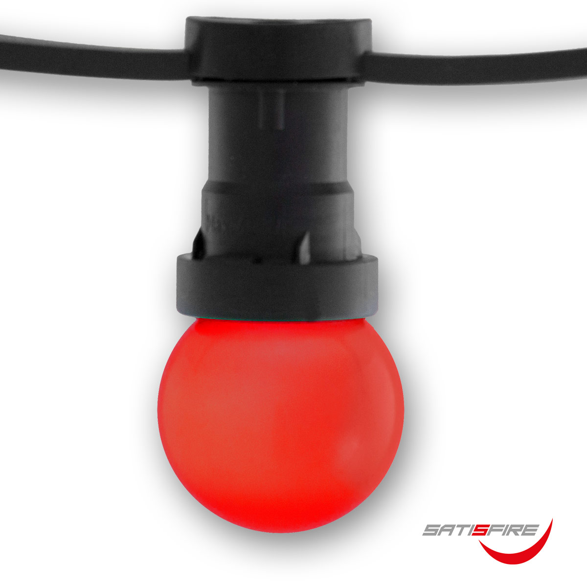 LED Leuchtmittel G45 - rot - E27 - 1W | SATISFIRE LED Leuchtmittel G45 - rot - E27 - 1W | SATISFIRE