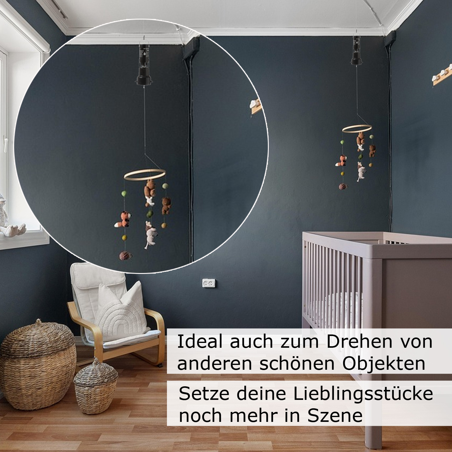 Spiegelkugel Set - 20cm Discokugel mit Batteriemotor - Discokugel Party Set