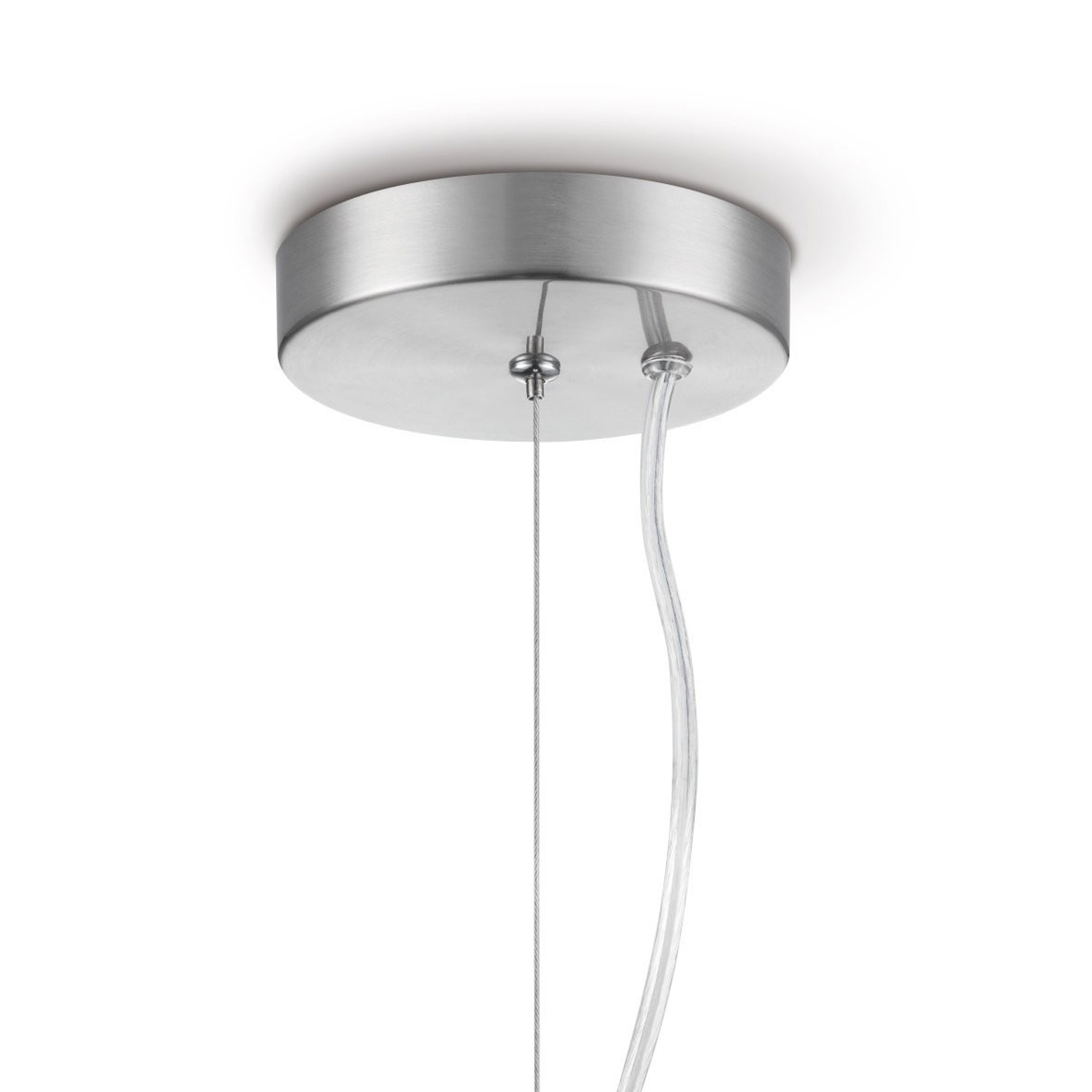 Pendellampe BELLO - 30cm amber Glas - E27 - 45cm hoch - 100cm Kabel