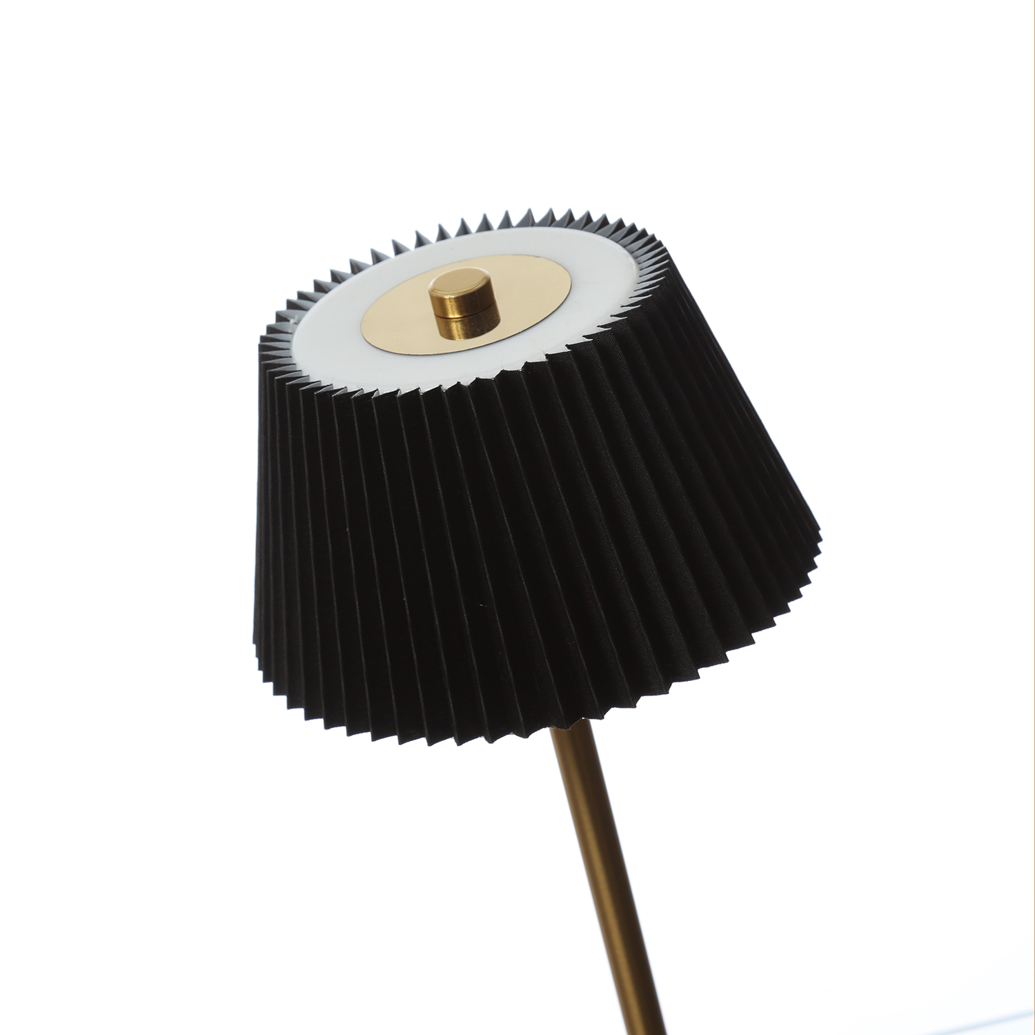 LED Tischlampe GENUA - wiederaufladbar per USB - 3 Lichtfarben - dimmbar - H:30,5cm - schwarz