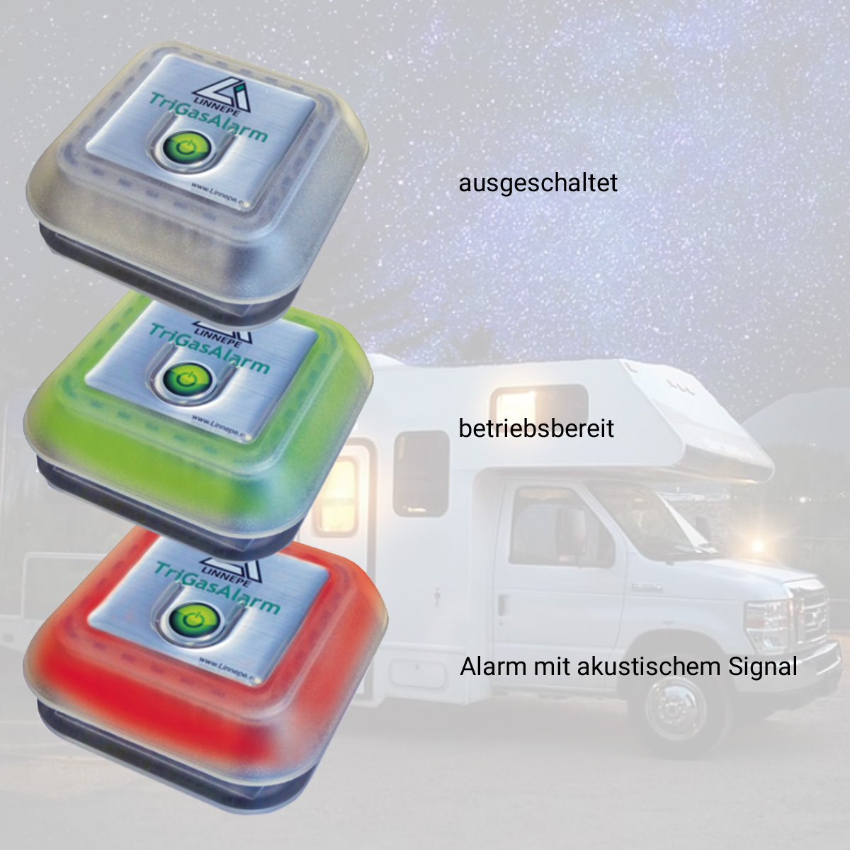 LINNEPE TriGasAlarm - zusätzlicher, externer Sensor