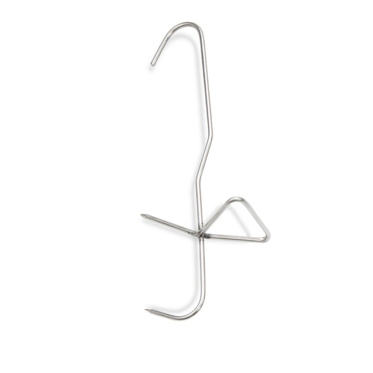 Fischhaken zum Räuchern - Edelstahl - 20cm - Ein Haken