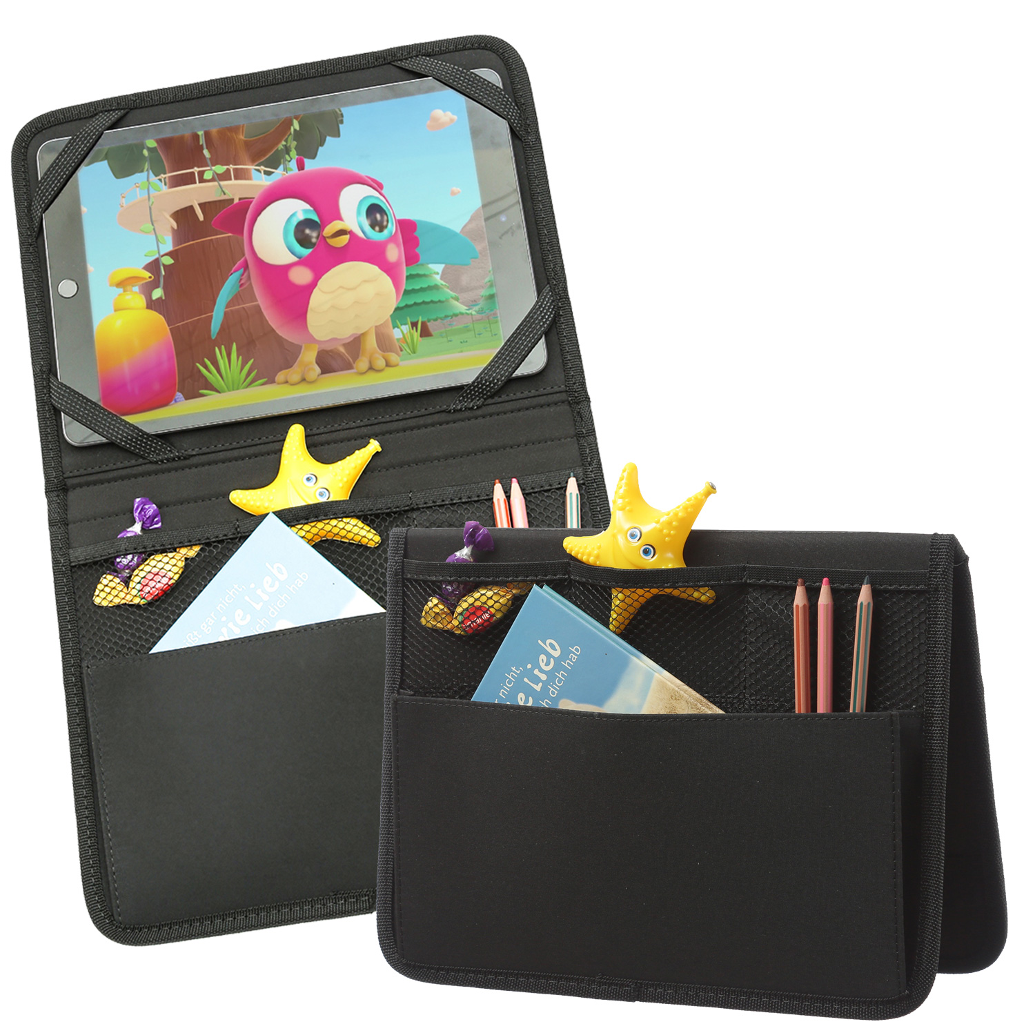 2 Stück Tablet Organizer für Auto Rücksitz - Aufbewahungstasche - Auto-Rückenlehnentasche