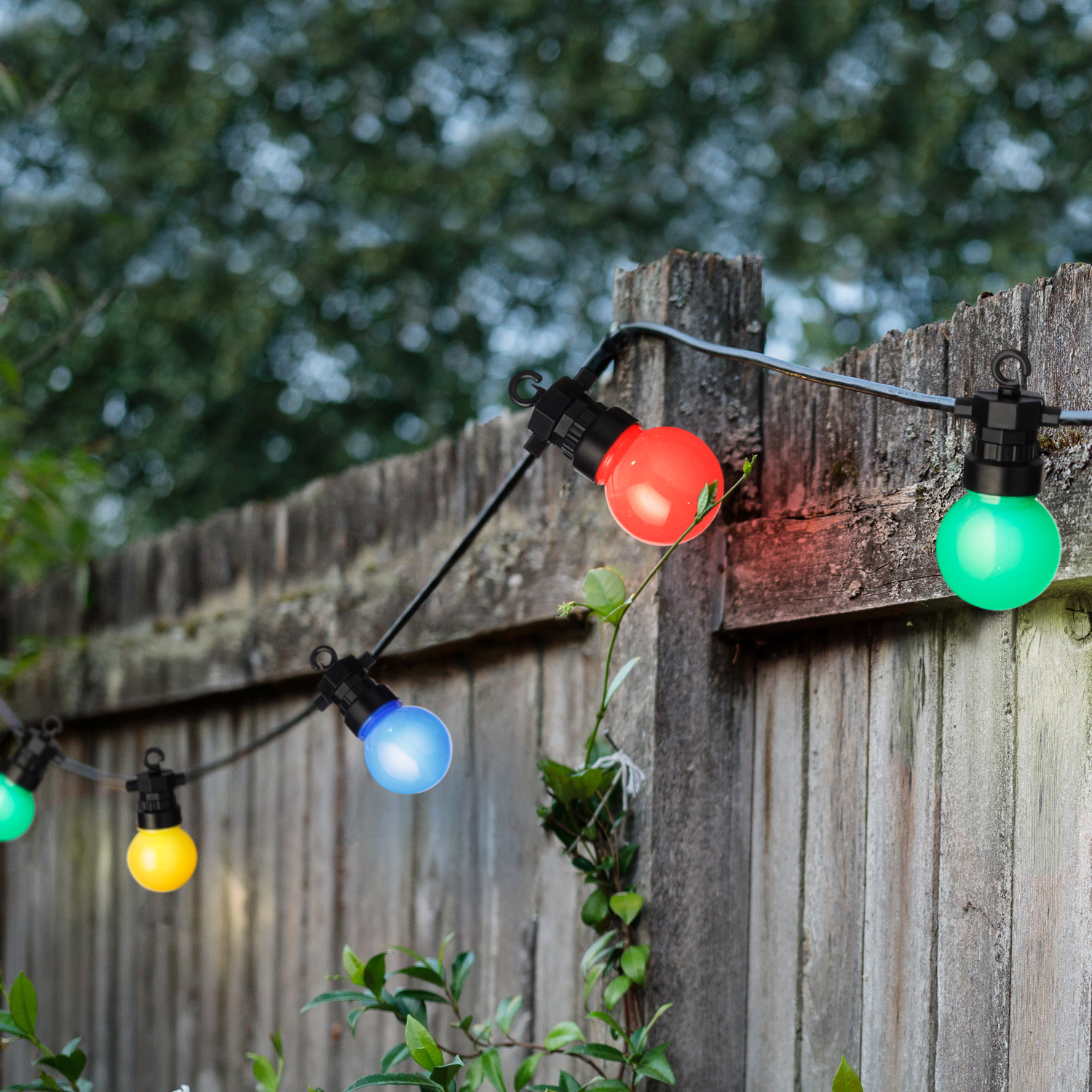 LED Party Lichterkette Circus - 20 bunte LED - 8,8m - koppelbar bis 100 LED - 8 Funktionen - Außen LED Party Lichterkette Circus - 20 bunte LED - 8,8m - koppelbar bis 100 LED - 8 Funktionen - Außen