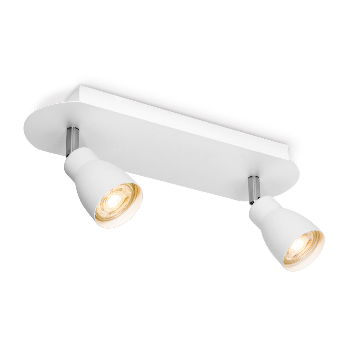 Deckenspot / Deckenbalken ALBA weiß - 2fach - inkl. GU10 LED Leuchtmittel