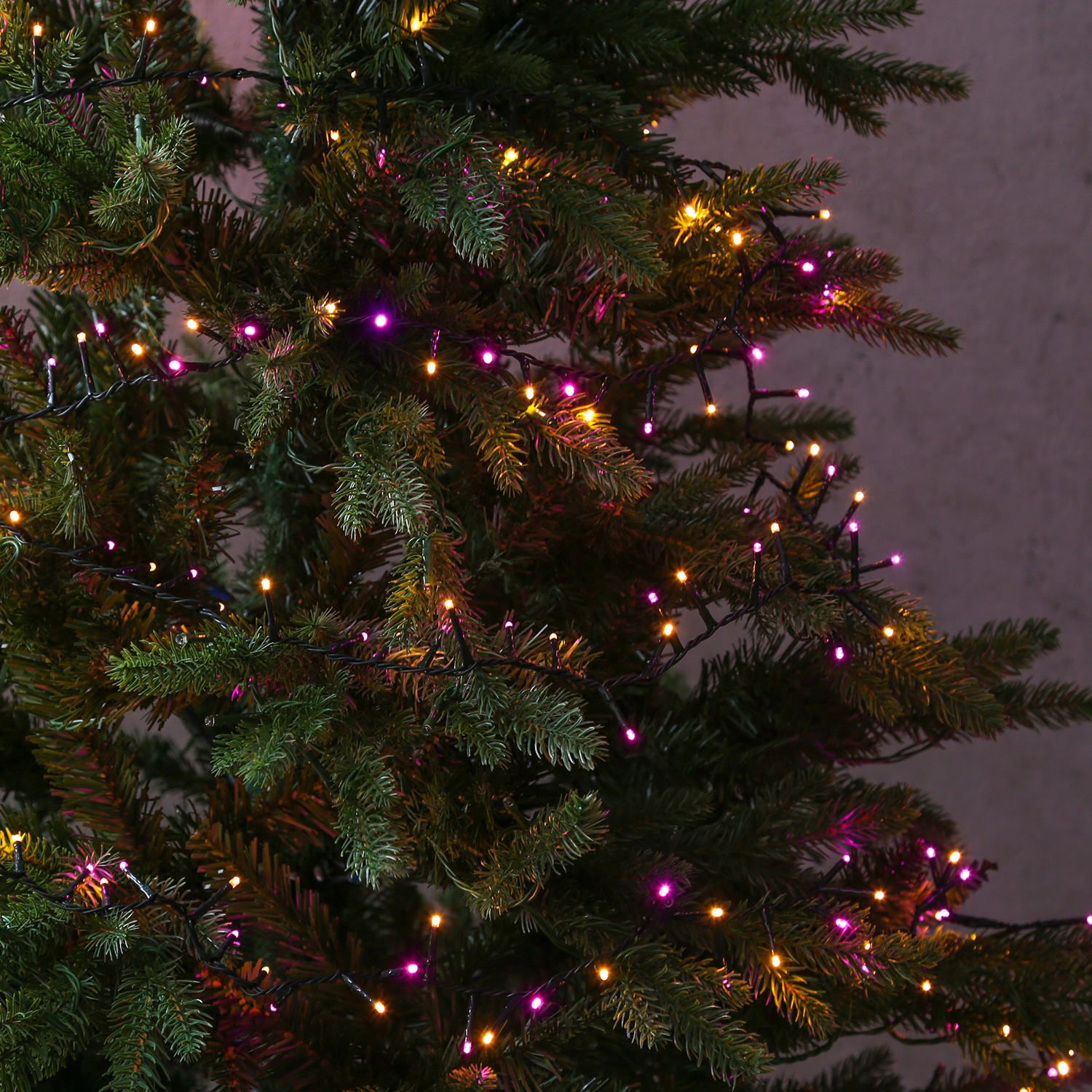 LED Lichterkette Compact Twinkle - 750 pink-/bernstein LED - L: 16m - 8 Funktionen - Timer - Trafo LED Lichterkette Compact Twinkle - 750 pink-/bernstein LED - L: 16m - 8 Funktionen - Timer - Trafo