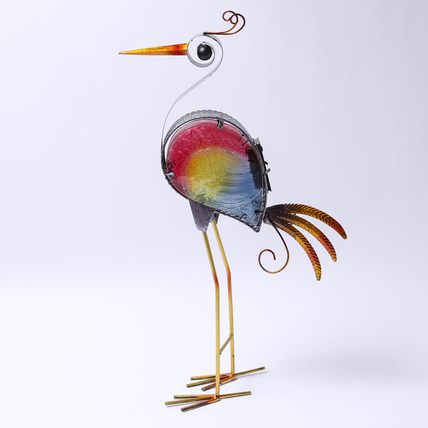 LED Solar Gartenfigur Paradiesvogel - 10 kaltweiße LED - H: 57cm - Dämmerungssensor - bunt LED Solar Gartenfigur Paradiesvogel - 10 kaltweiße LED - H: 57cm - Dämmerungssensor - bunt