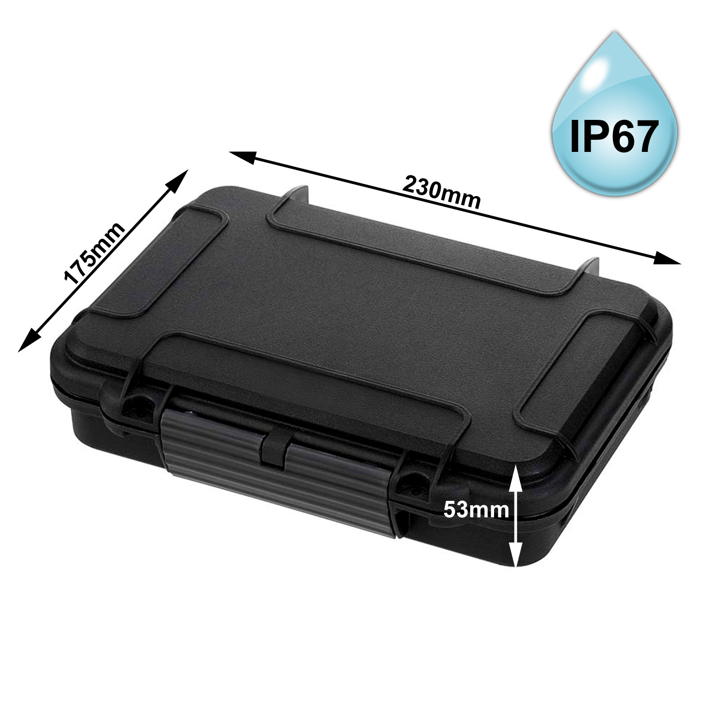 YOUCAMP HUMMER M - wasserfestes Schutzcase IP67 - 212x140x47mm
