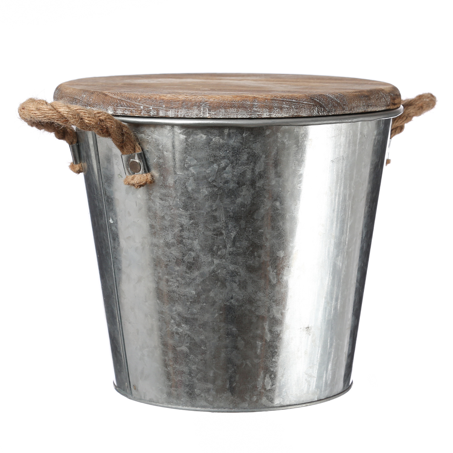 XL Duftkerze CITRONELLA - im Metalleimer mit Deckel - 3-Docht - Echwachs - H: 23cm -  silber XL Duftkerze CITRONELLA - im Metalleimer mit Deckel - 3-Docht - Echwachs - H: 23cm -  silber
