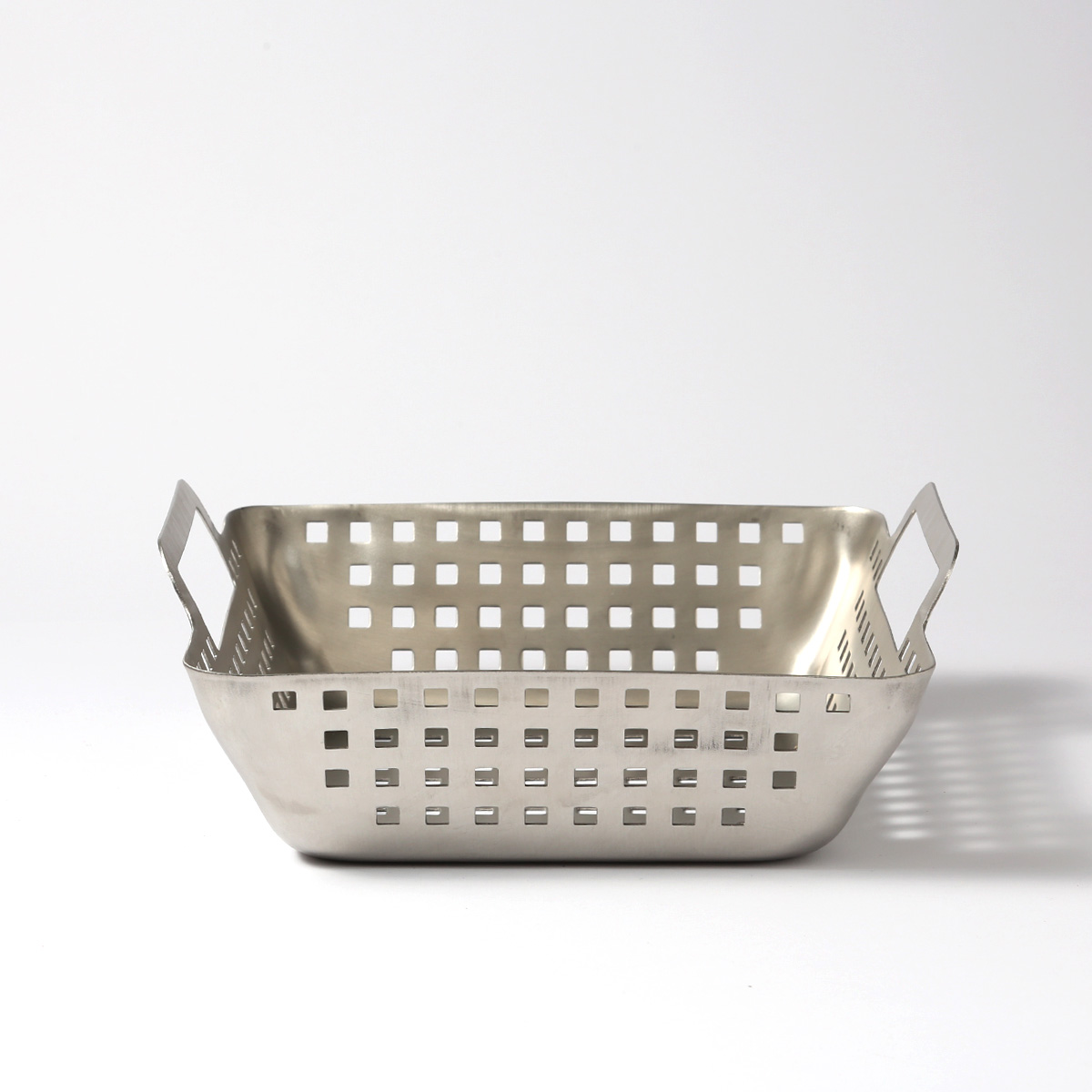Gemüsekorb - Grillschale - H: 6,9cm - Edelstahl