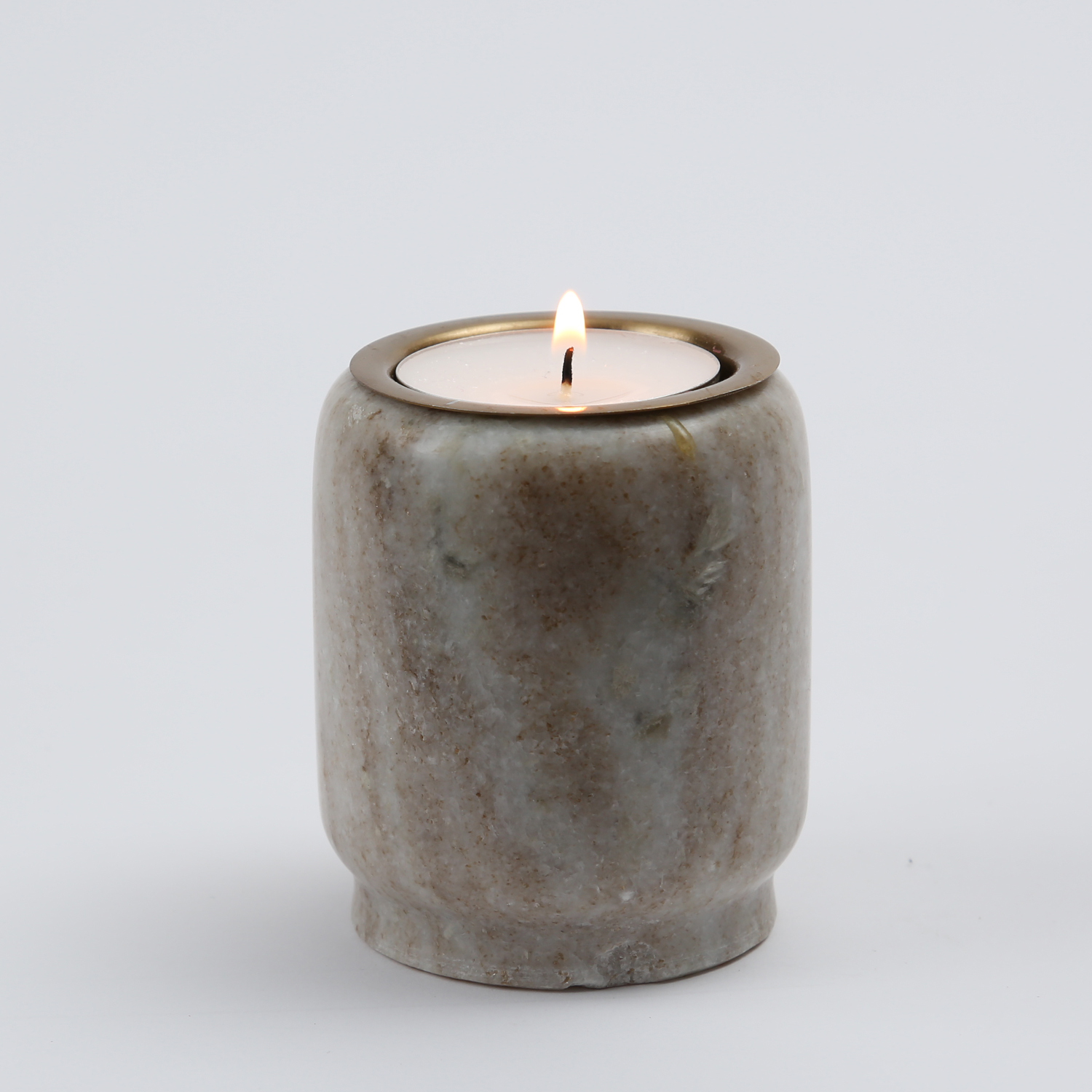 Teelichthalter Marmor - für Teelichter oder LED Teelichter - H: 7cm - D: 6cm - braun Teelichthalter Marmor - für Teelichter oder LED Teelichter - H: 7cm - D: 6cm - braun