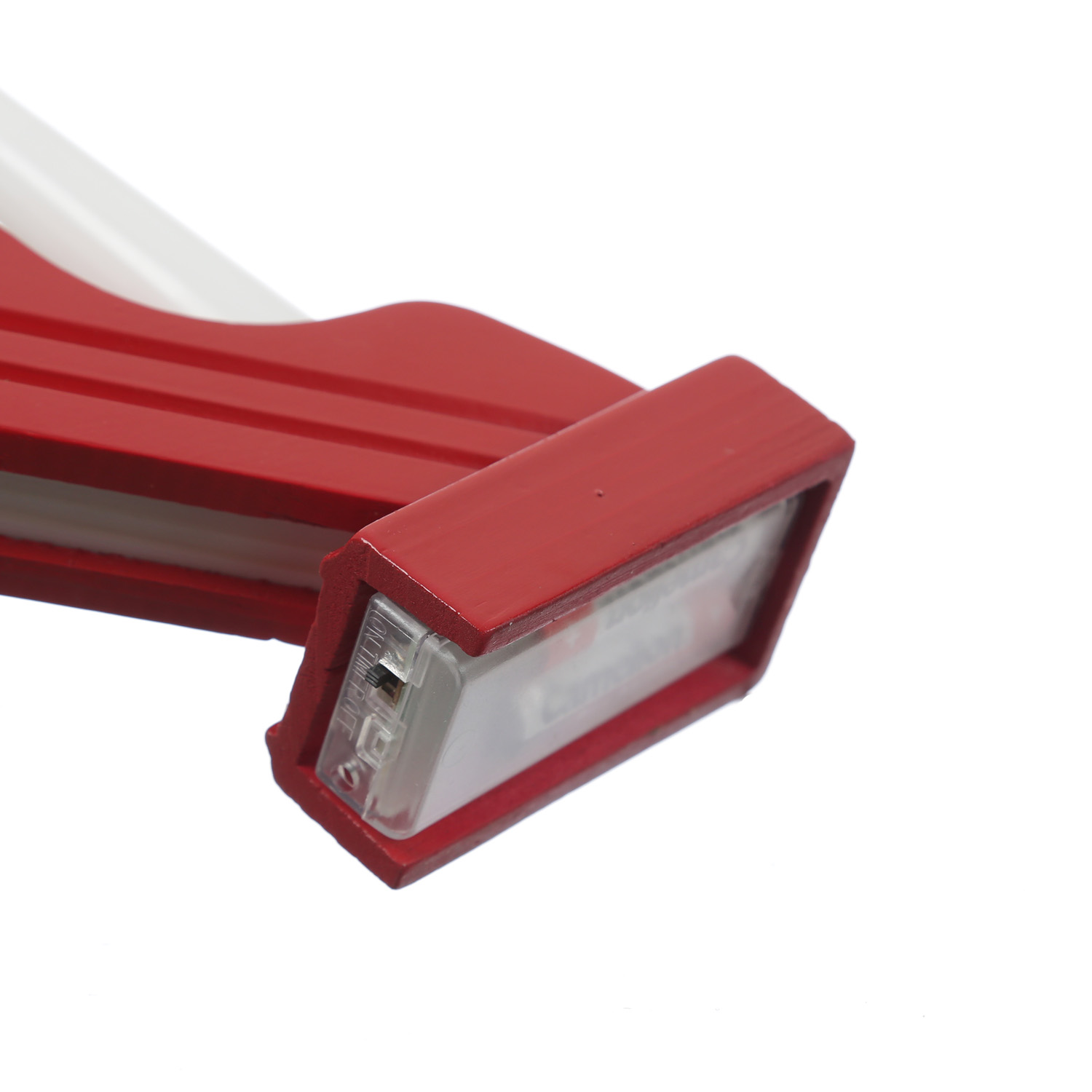 LED Fensterleuchter EMMA - Schwibbogen - 7 warmweiße LED - L: 39cm - Batterie - Timer - rot
