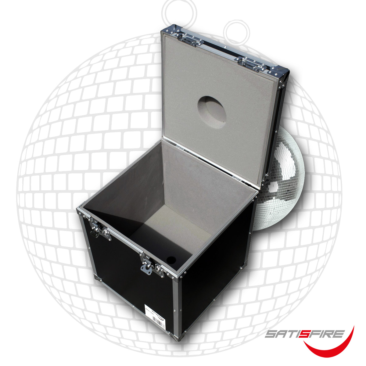 Flightcase Transportcase für 40cm Spiegelkugeln - Roadcase - Transportkiste für Discokugeln