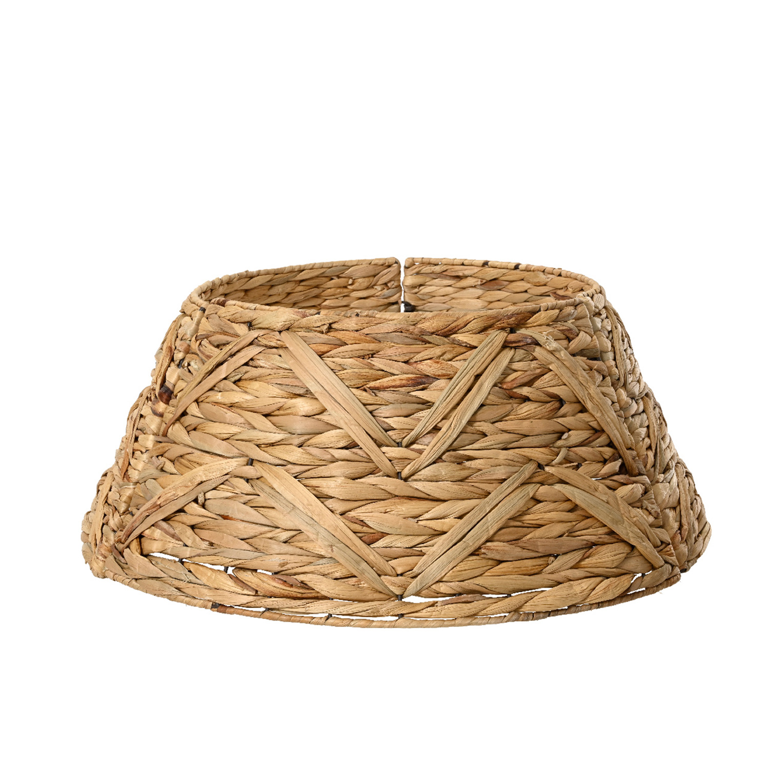 Weihnachtsbaumrock aus Wasserhayazinthe - Abdeckung für Baumständer - D: 70cm  - 3teilig