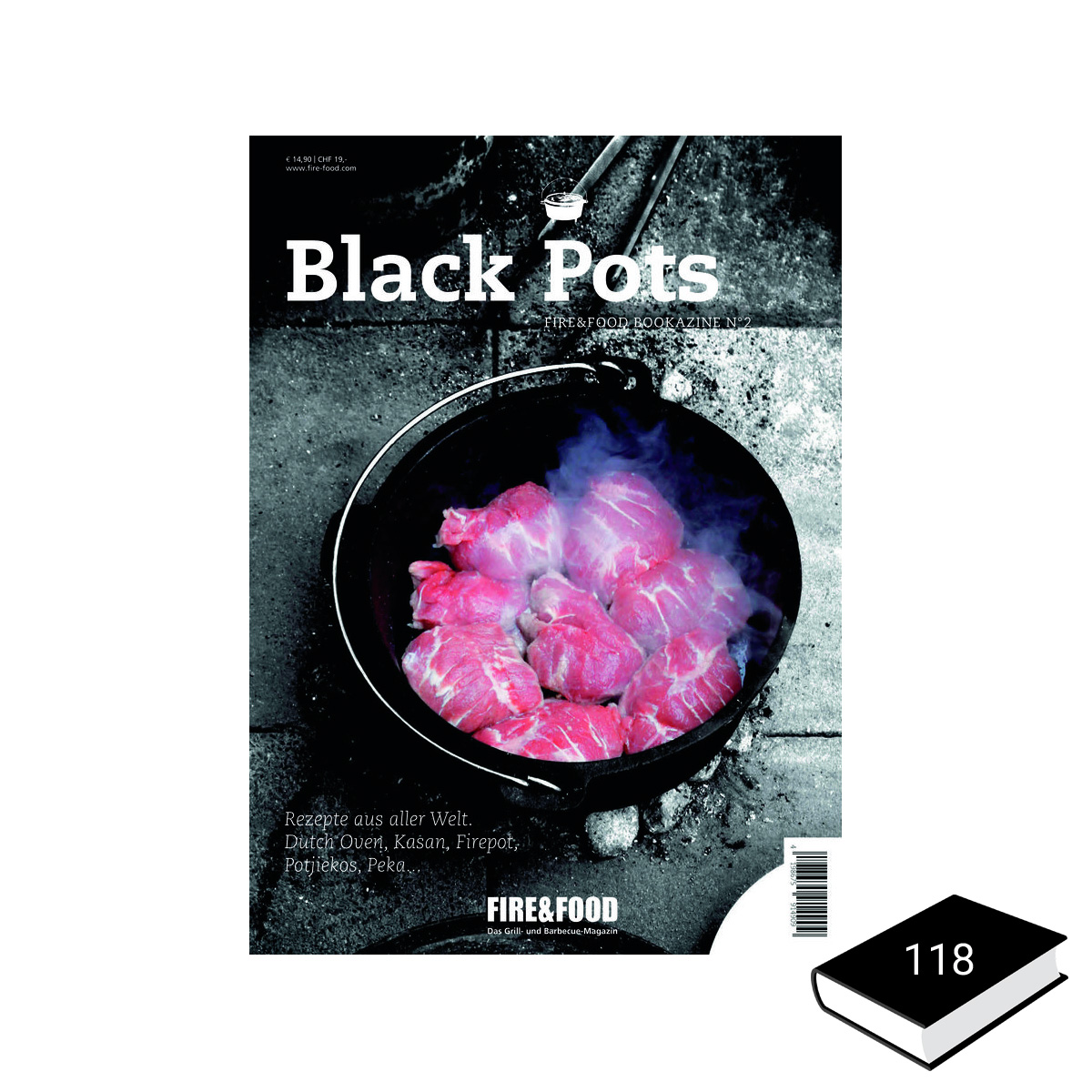 Black Pots - Fire&Food Bookazine - Grillen auf der Plancha - 118 Seiten