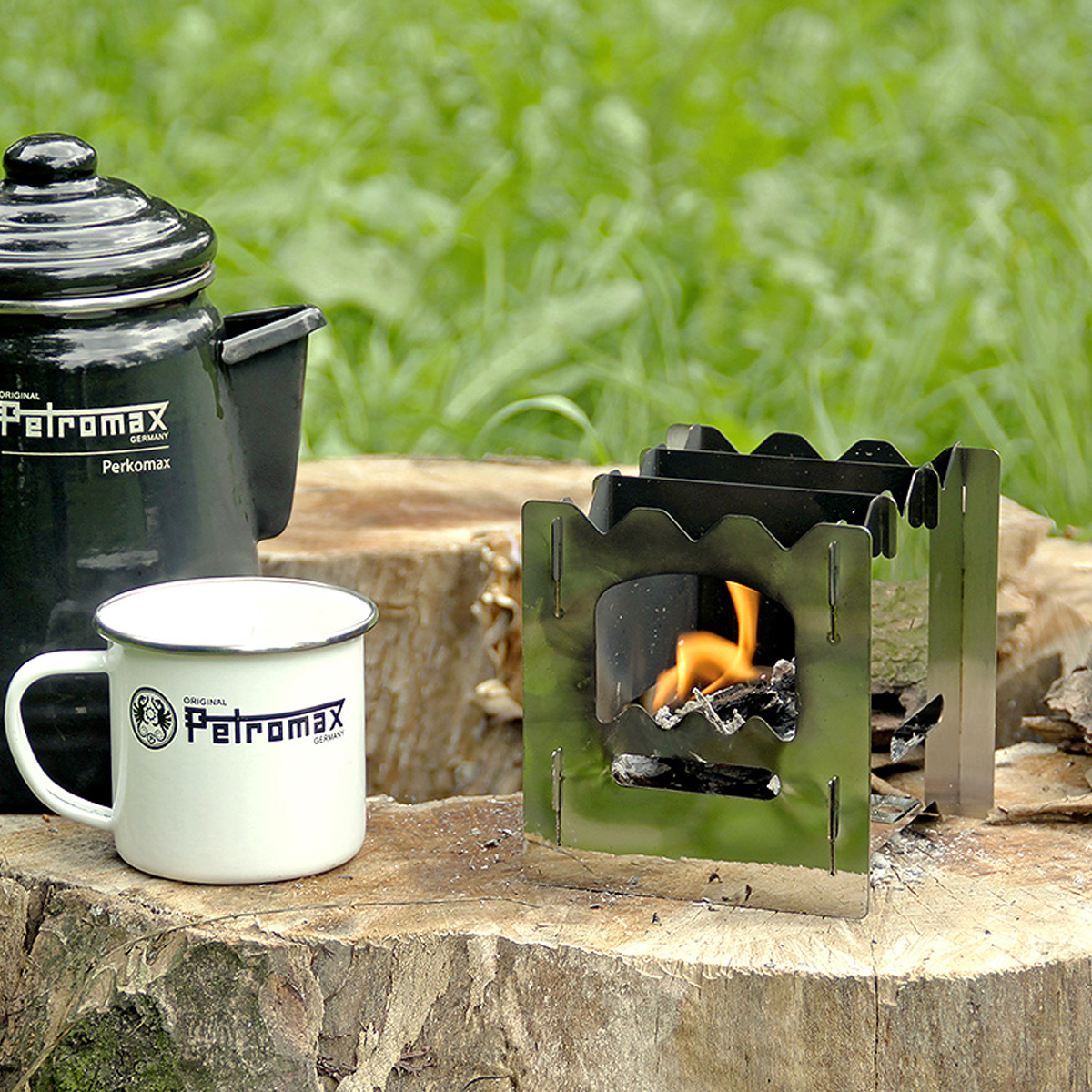 Petromax Hobo-Kocher bk1 - Edelstahl zum Stecken - idealer Kocher für Unterwegs