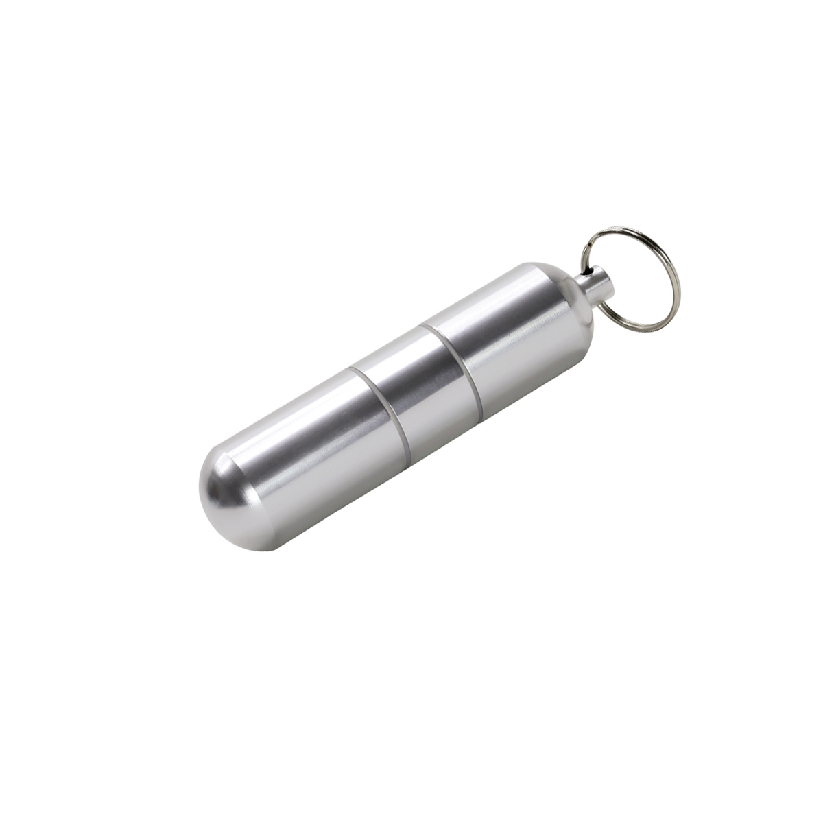 Tresor Schlüsselanhänger - Aluminium - wasserdicht - 3teilig - 100(80) x 20mm
