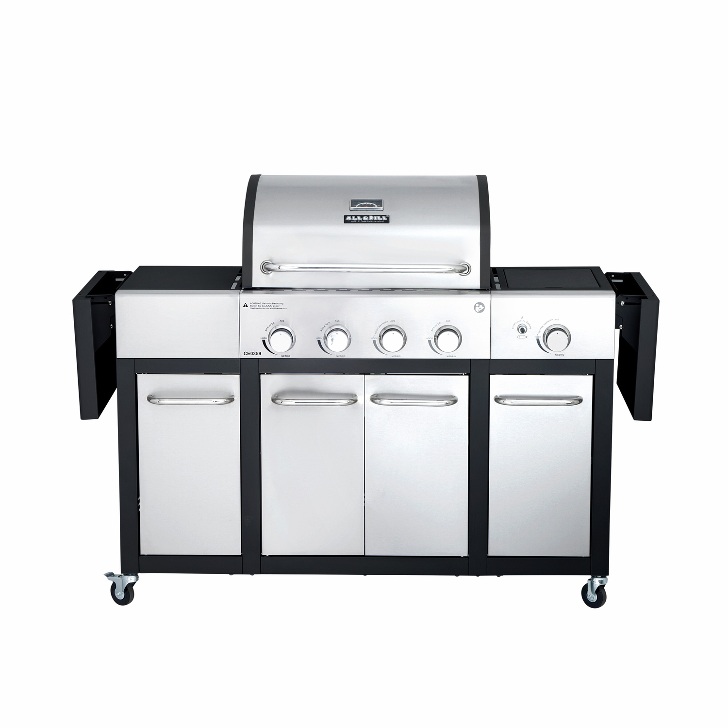 All'Grill Gasgrill "MAJOR" 4 Brenner  und Seitenkocher