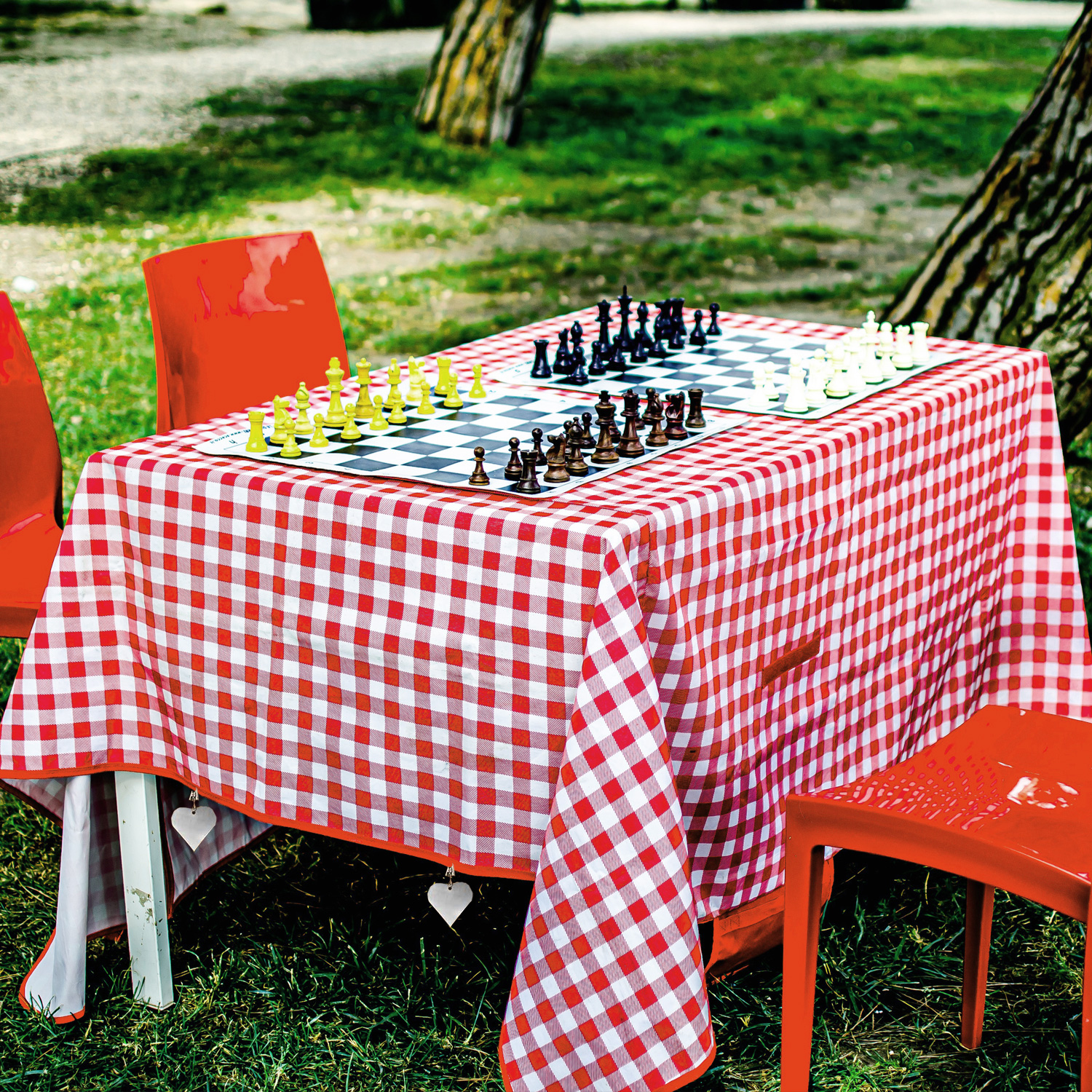 Tischdeckenbeschwerer HERZ - Tischtuchklammer - Edelstahl - 8er Set