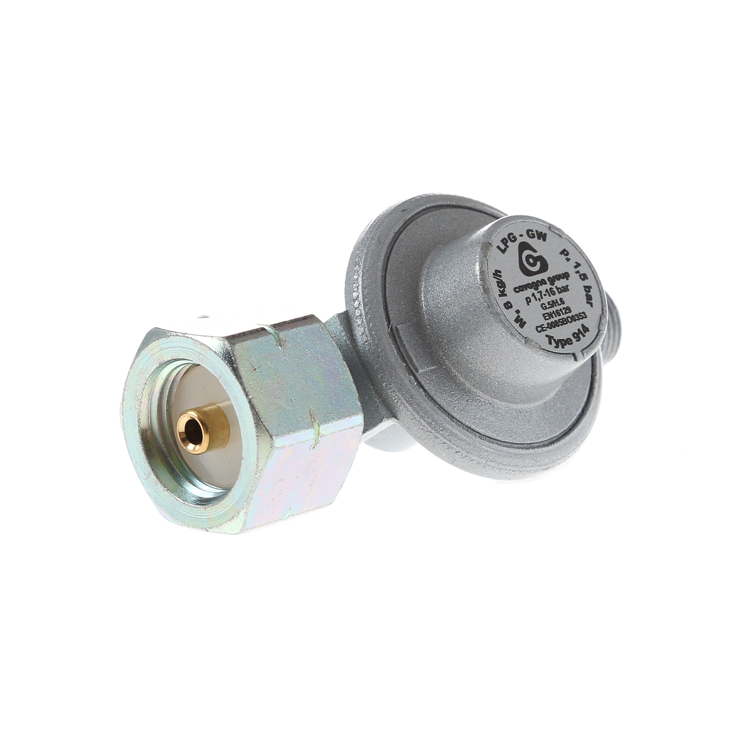 Druckgasregler HP 1703.9/15 - 8kg/h - 1,5bar, Kombi x G 3/8" LH-KN