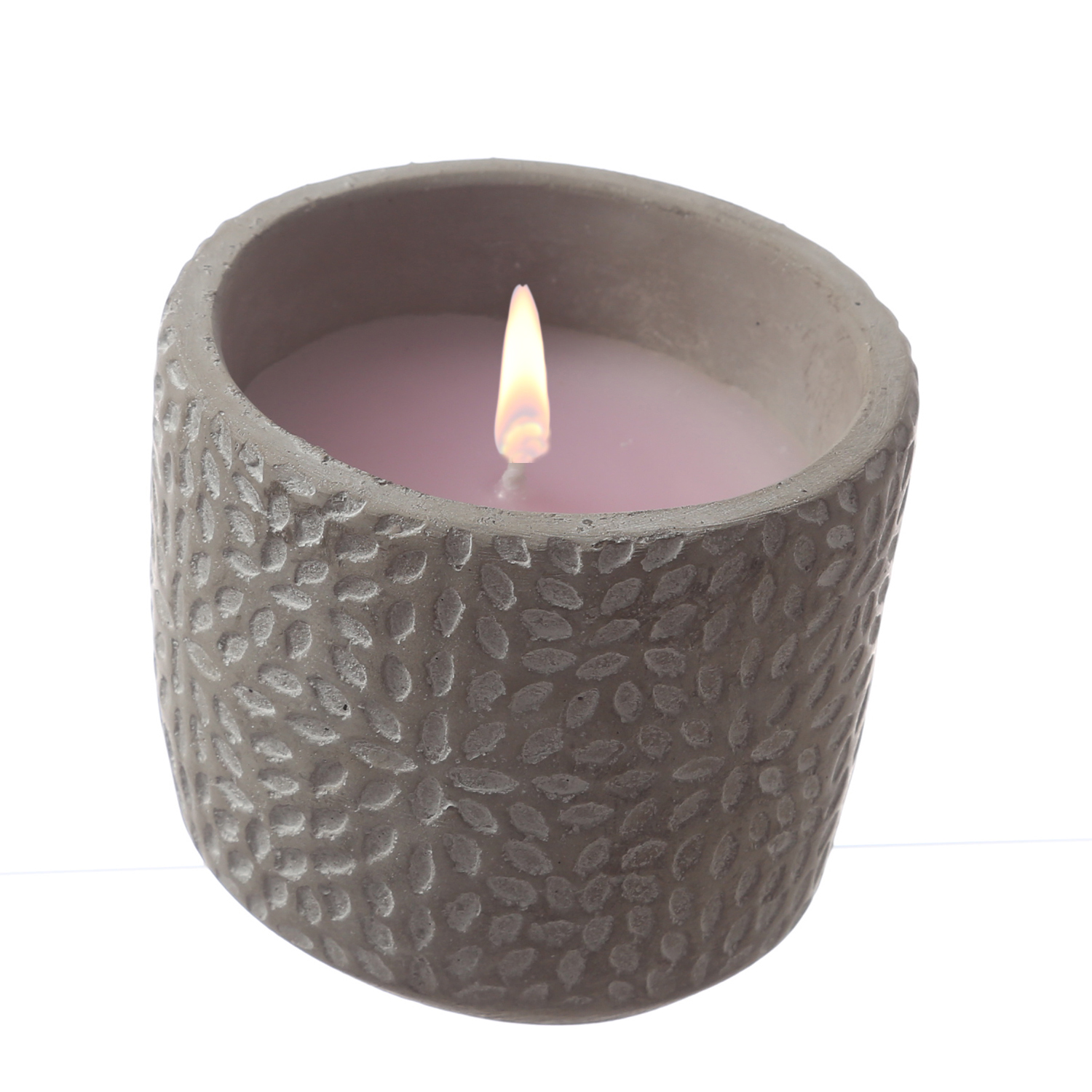 Duftkerze CITRONELLA - Echtwachs in Beton - H: 9,5cm - gegen Stechmücken - rosa Duftkerze CITRONELLA - Echtwachs in Beton - H: 9,5cm - gegen Stechmücken - rosa