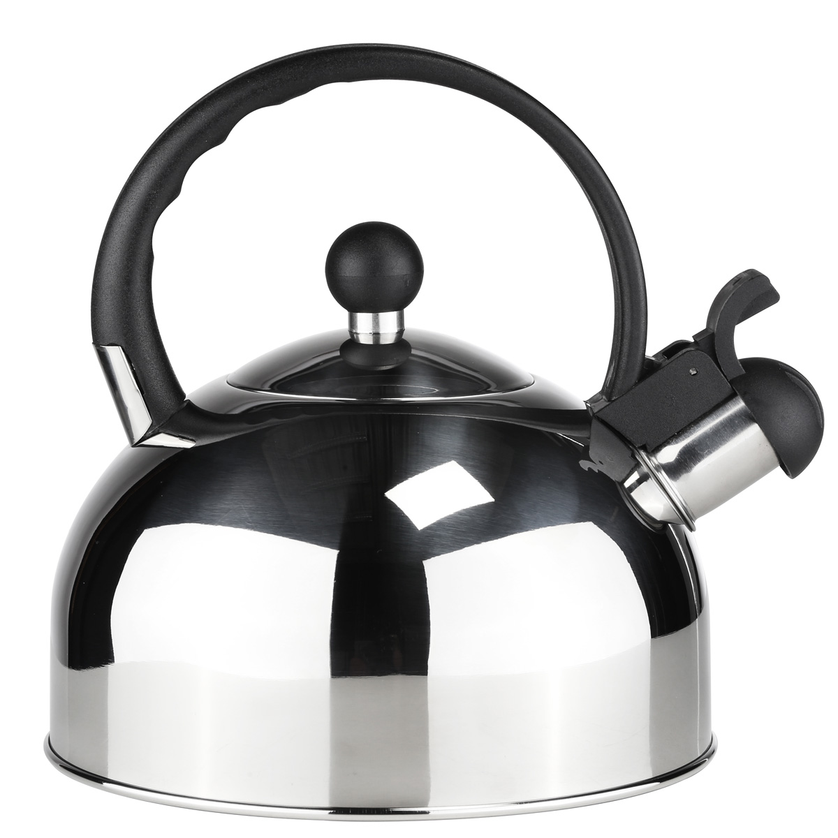 Flötenkessel - Edelstahl - Kunststoffgriff - H: 22cm - 2,5 Liter
