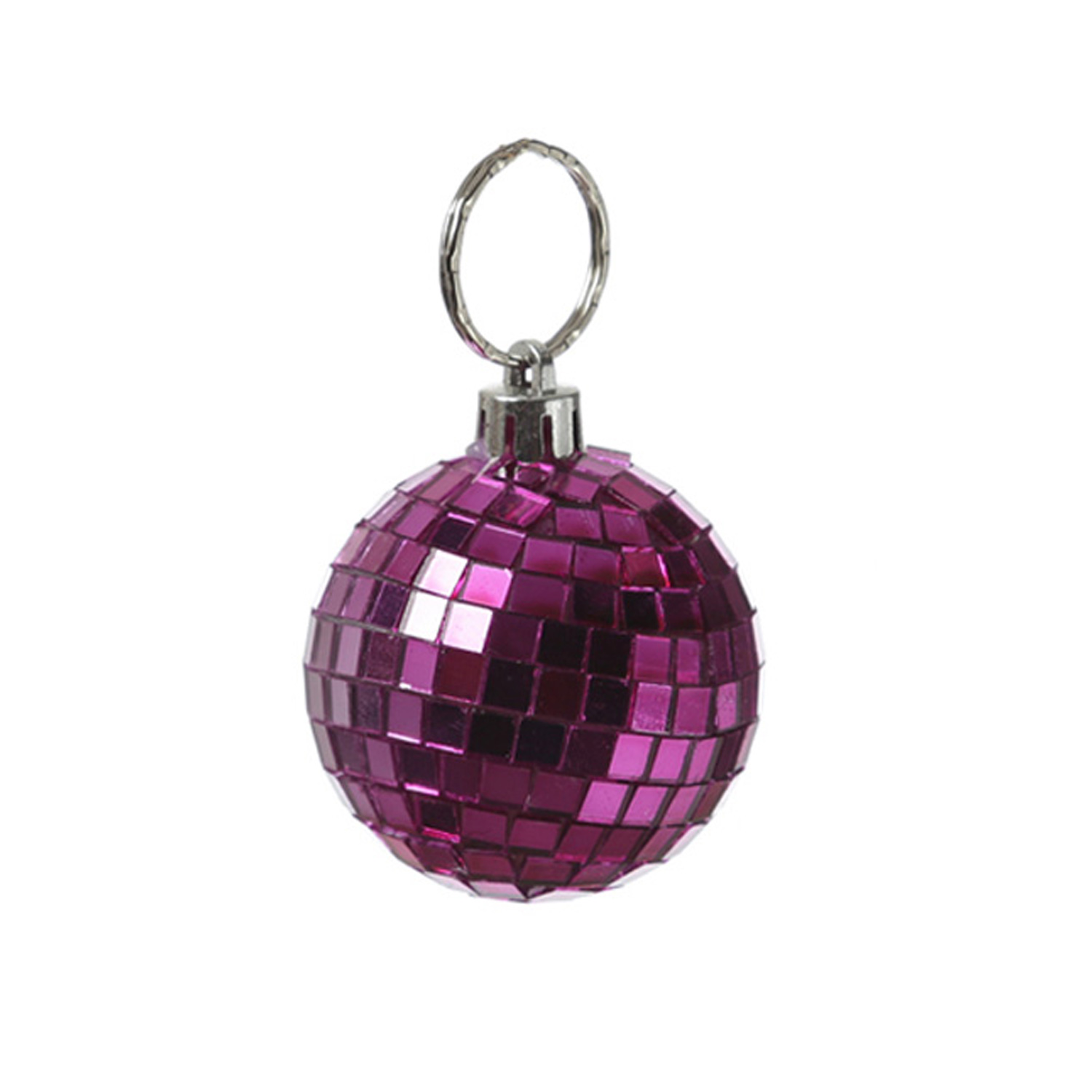 Christbaumschmuck Discokugel - Spiegelkugel - Weihnachtskugel - 5x5mm Spiegel - D: 5cm - pink Christbaumschmuck Discokugel - Spiegelkugel - Weihnachtskugel - 5x5mm Spiegel - D: 5cm - pink