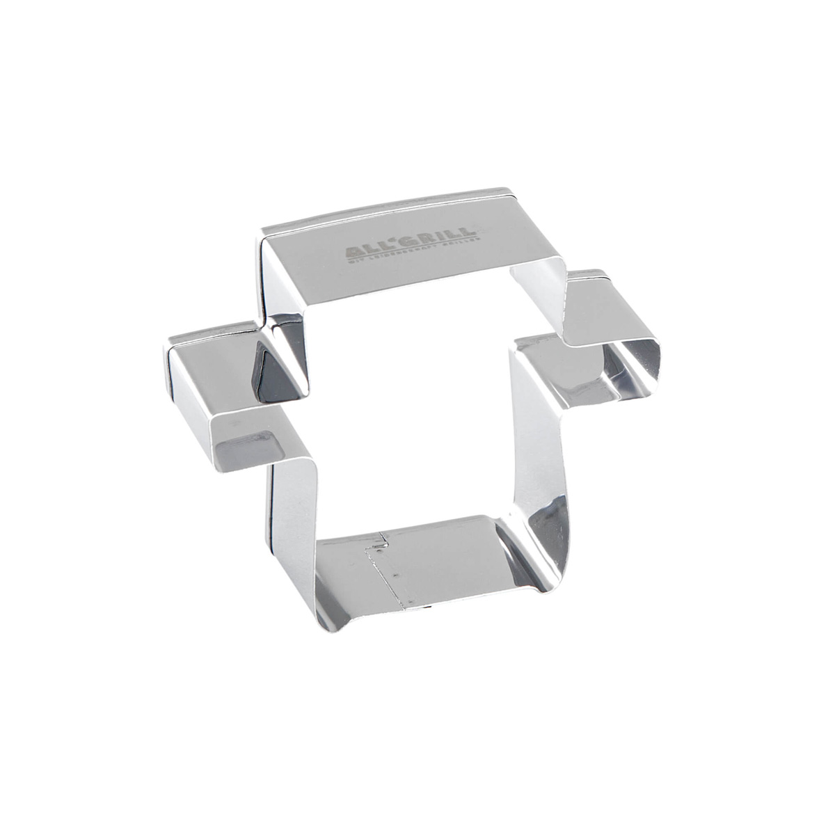 Plätzchen-Ausstecher in Grillform - Edelstahl Förmchen - 5,5  x 7 x 2,5cm