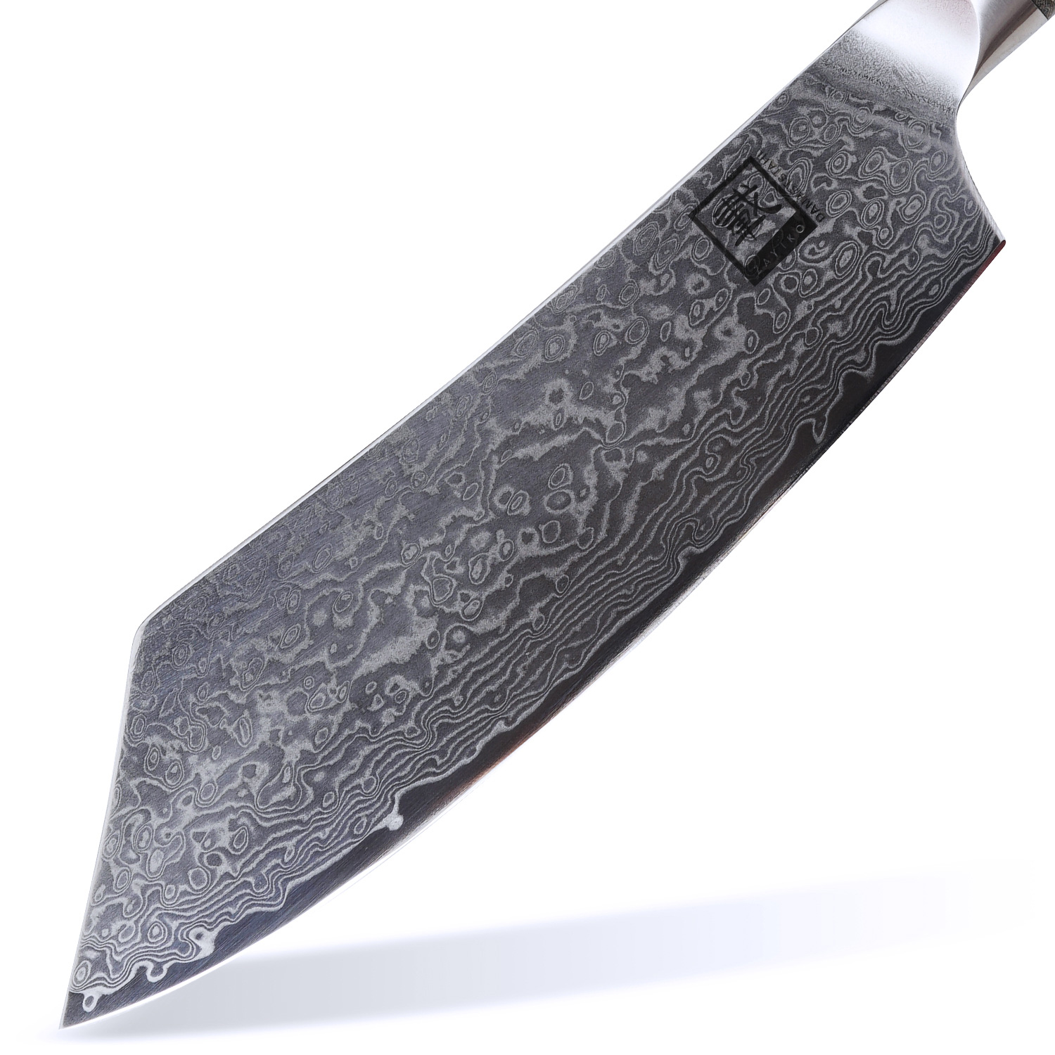 ZAYIKO Damastmesser DAITO PROFI LINE Blockmesser - Ahornholz - VG-10 Stahlkern