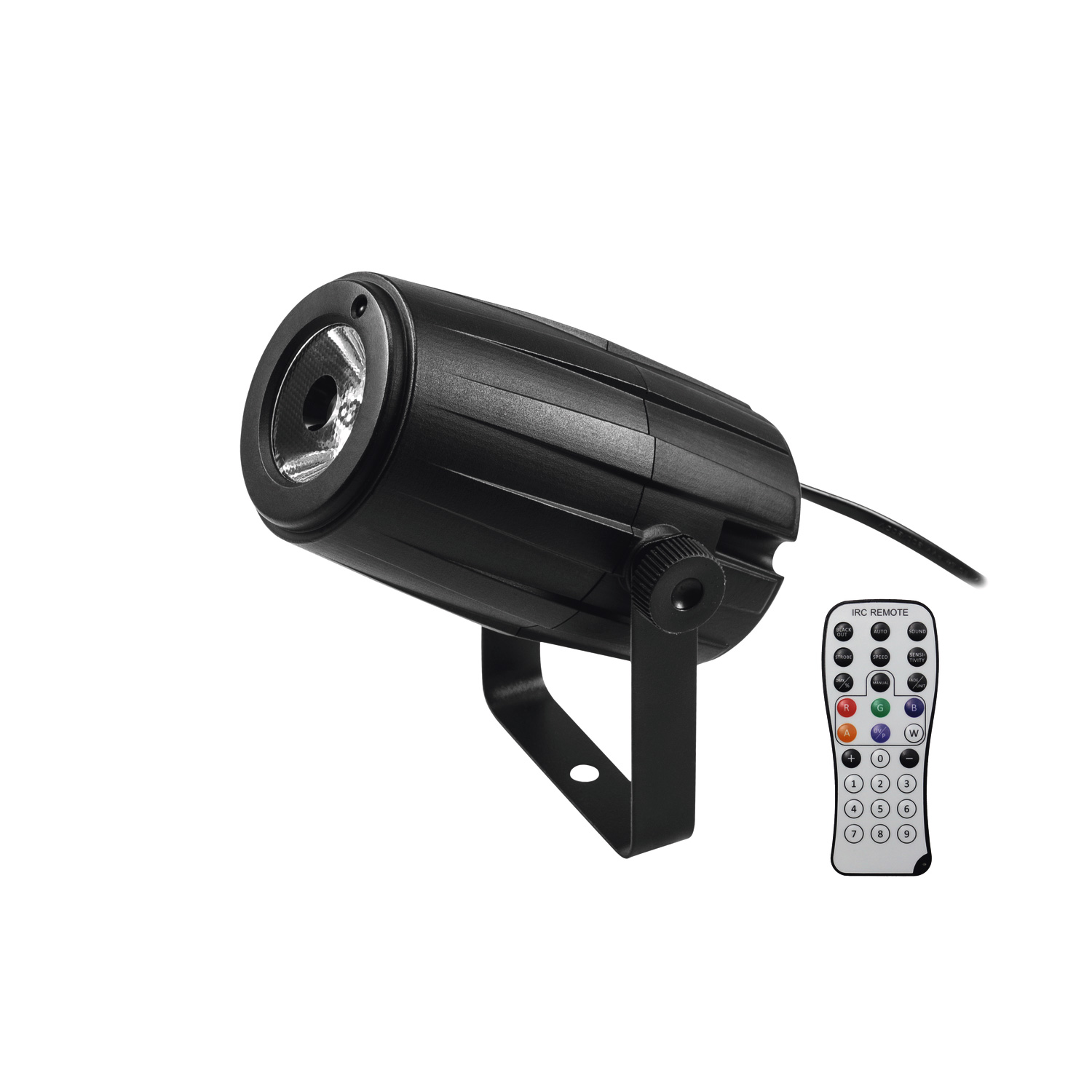 5W LED Punktstrahler - Pinspot RGBW - mit Fernbedienung - Farbwechsler