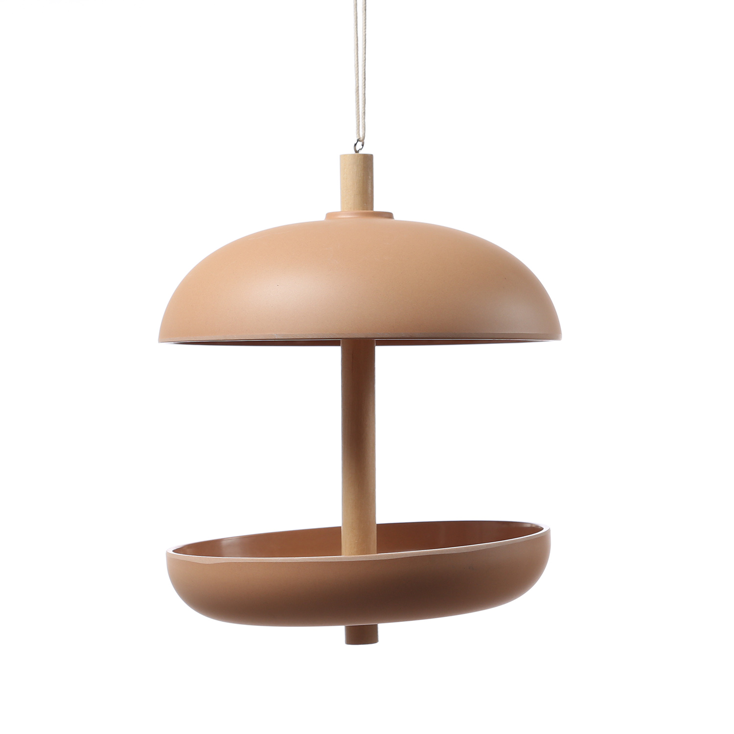 Vogelfutterstation - Futterstelle - Vogeltränke - Bambus - H: 25cm - D: 21cm - terracotta Vogelfutterstation - Futterstelle - Vogeltränke - Bambus - H: 25cm - D: 21cm - terracotta