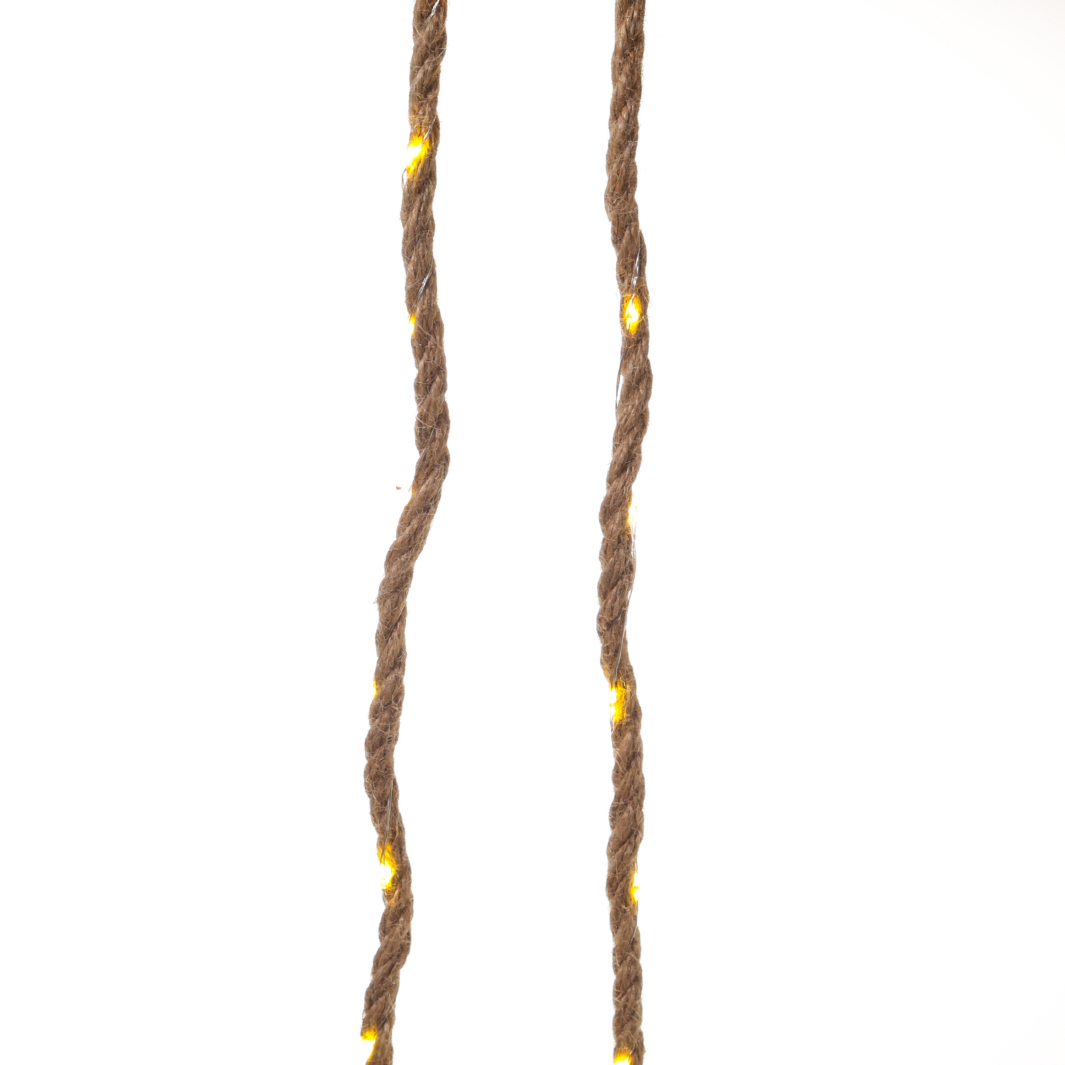 LED Lichterkette Seil - Deko-Tau - 40 warmweiße LED - L: 2m - Timer - Batterie - für Innen