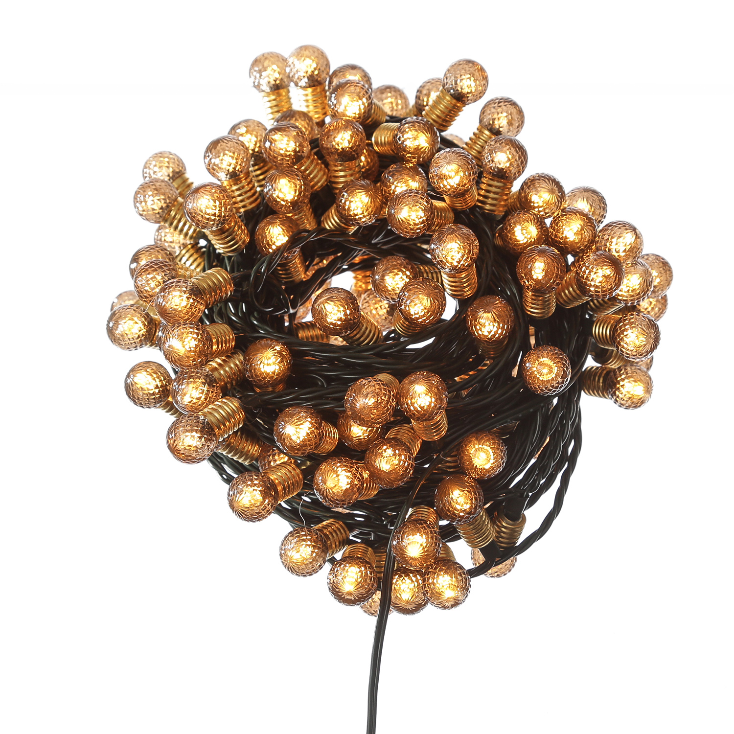 LED Lichterkette VINTAGE - 180 Mini Kugeln in Kristall Optik - 8 Funkt. - Timer - L: 18m LED Lichterkette VINTAGE - 180 Mini Kugeln in Kristall Optik - 8 Funkt. - Timer - L: 18m