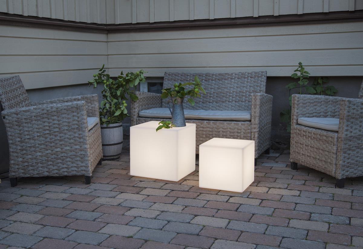 Würfel Tisch 38cm - E27 Fassung - max 23W - 5m Zuleitung - Indoor & Outdoor - Gartenleuchte Würfel Tisch 38cm - E27 Fassung - max 23W - 5m Zuleitung - Indoor & Outdoor - Gartenleuchte