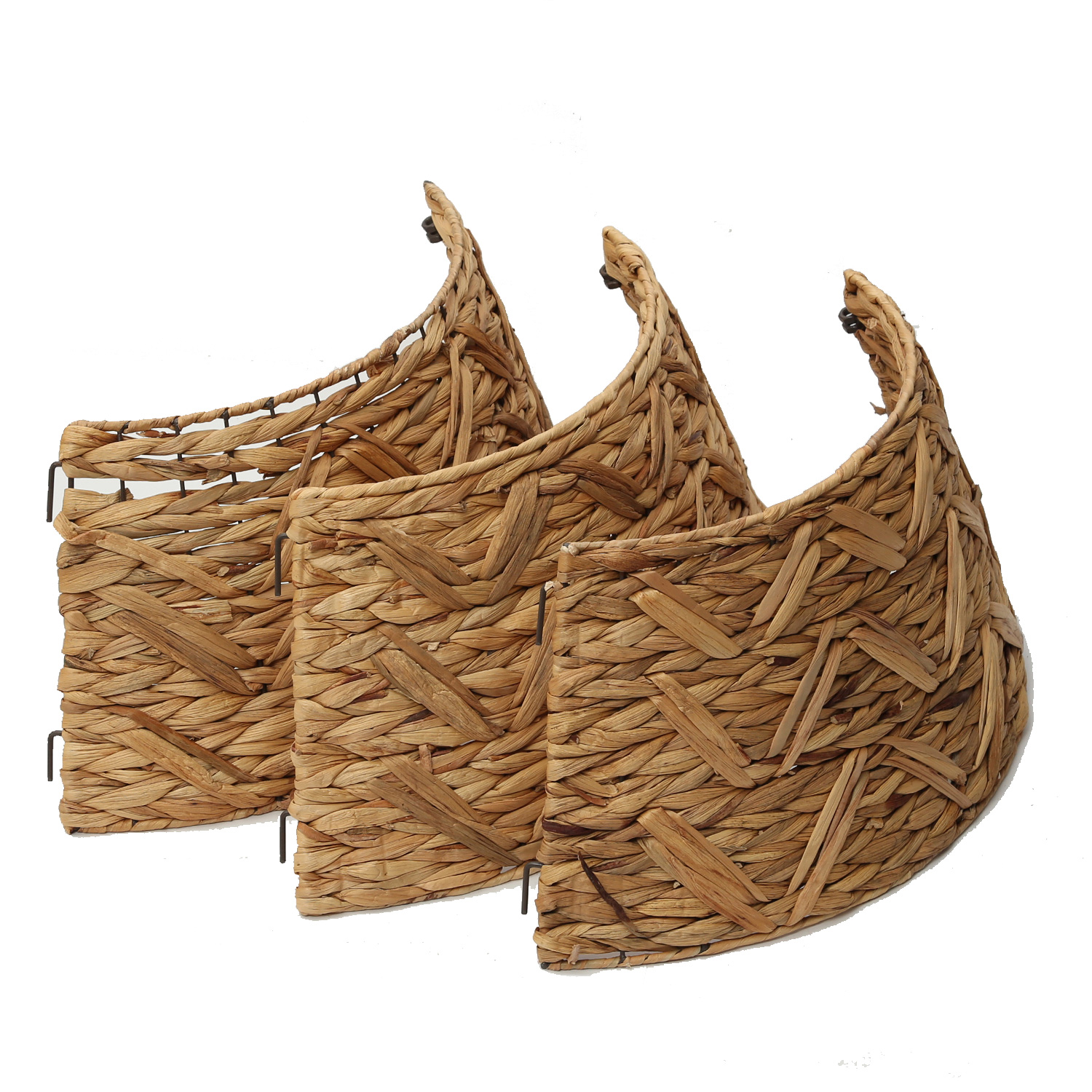 Weihnachtsbaumrock aus Wasserhayazinthe - Abdeckung für Baumständer - D: 70cm  - 3teilig