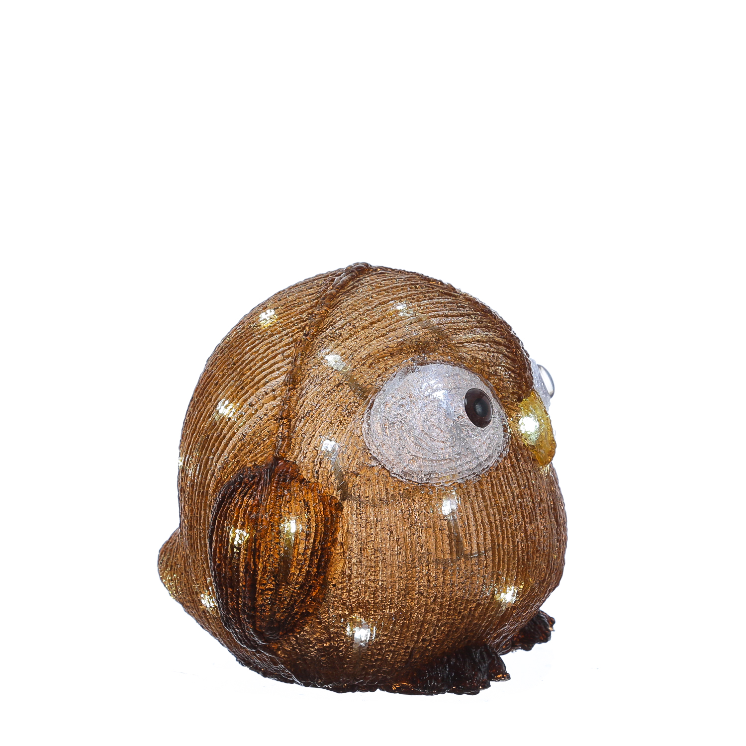 LED Eule mit offenen Augen - Acryl Tierfigur - 30 kaltweiße LED - H: 21cm - Timer - Batteriebetrieb LED Eule mit offenen Augen - Acryl Tierfigur - 30 kaltweiße LED - H: 21cm - Timer - Batteriebetrieb