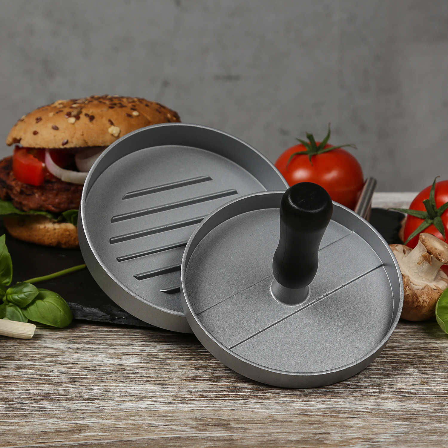 Burgerpresse - Pattypresse für selbstgemachte Burger - Aluminium