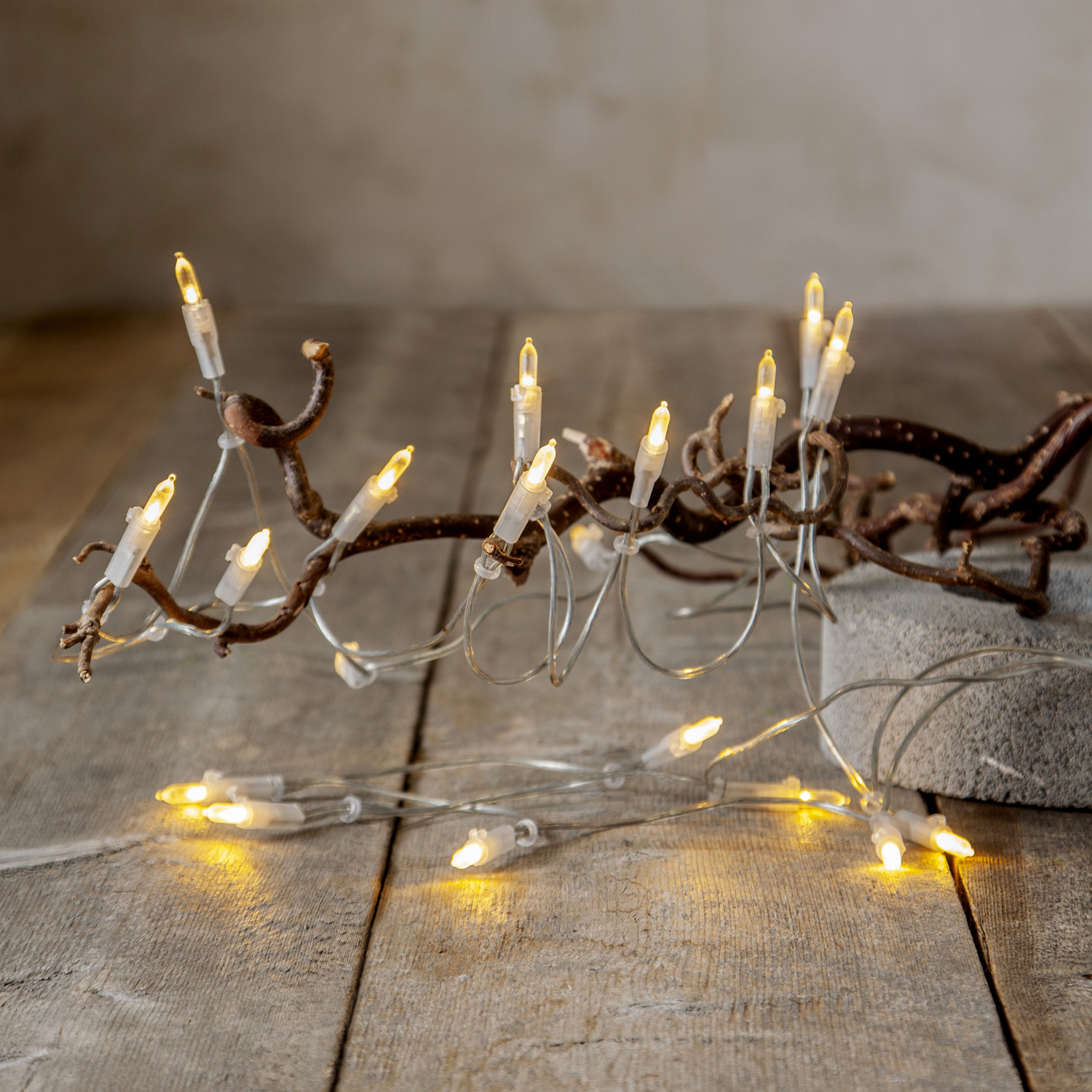 LED Lichterkette Pisello - Weihnachtslichterkette - 35 warmweiße LED - L: 5,1m - für Innen