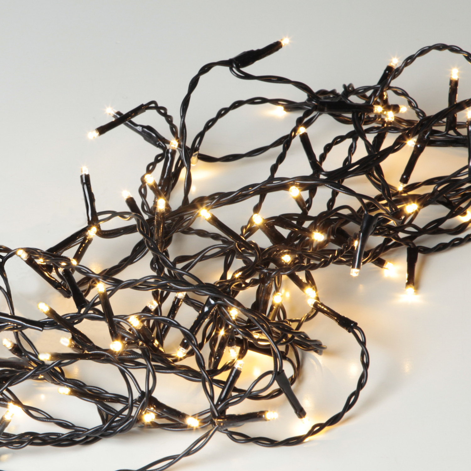 Lichterkette | Serie MICROLED 3mm | 18m | schwarzes Kabel | 180 warmweiße LEDs | Trafo Lichterkette | Serie MICROLED 3mm | 18m | schwarzes Kabel | 180 warmweiße LEDs | Trafo