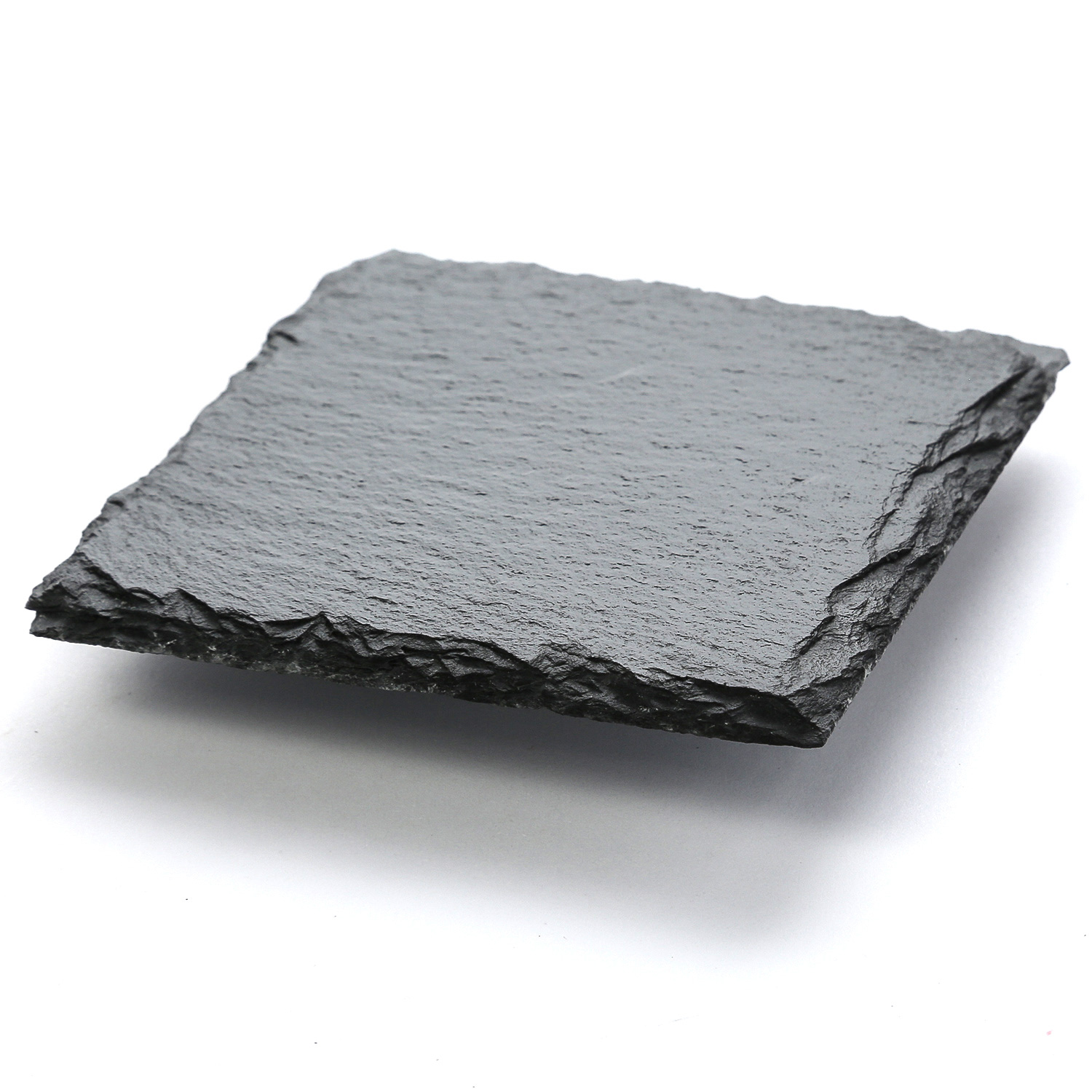 Servierplatte SCHIEFER - Schieferplatte - quadratisch - L: 25cm - B: 25cm - schwarz