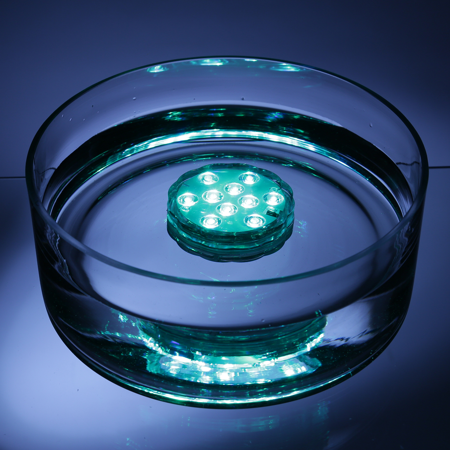 LED Unterwasserlicht RGB - Farbwechsler für Vasen, Schalen, Teich, Aquarium - Fernbedienung LED Unterwasserlicht RGB - Farbwechsler für Vasen, Schalen, Teich, Aquarium - Fernbedienung